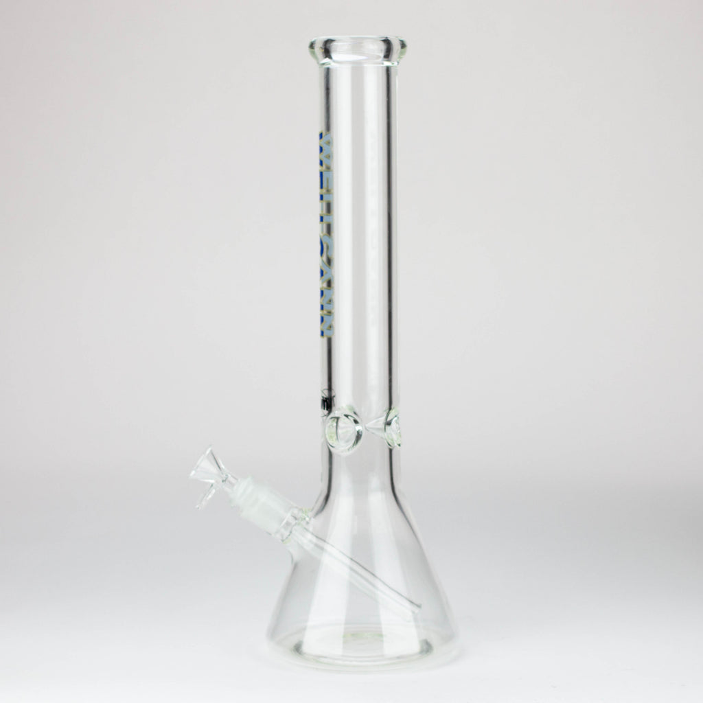 WellCann - 16" 7 mm glass bong with Glitter Logo