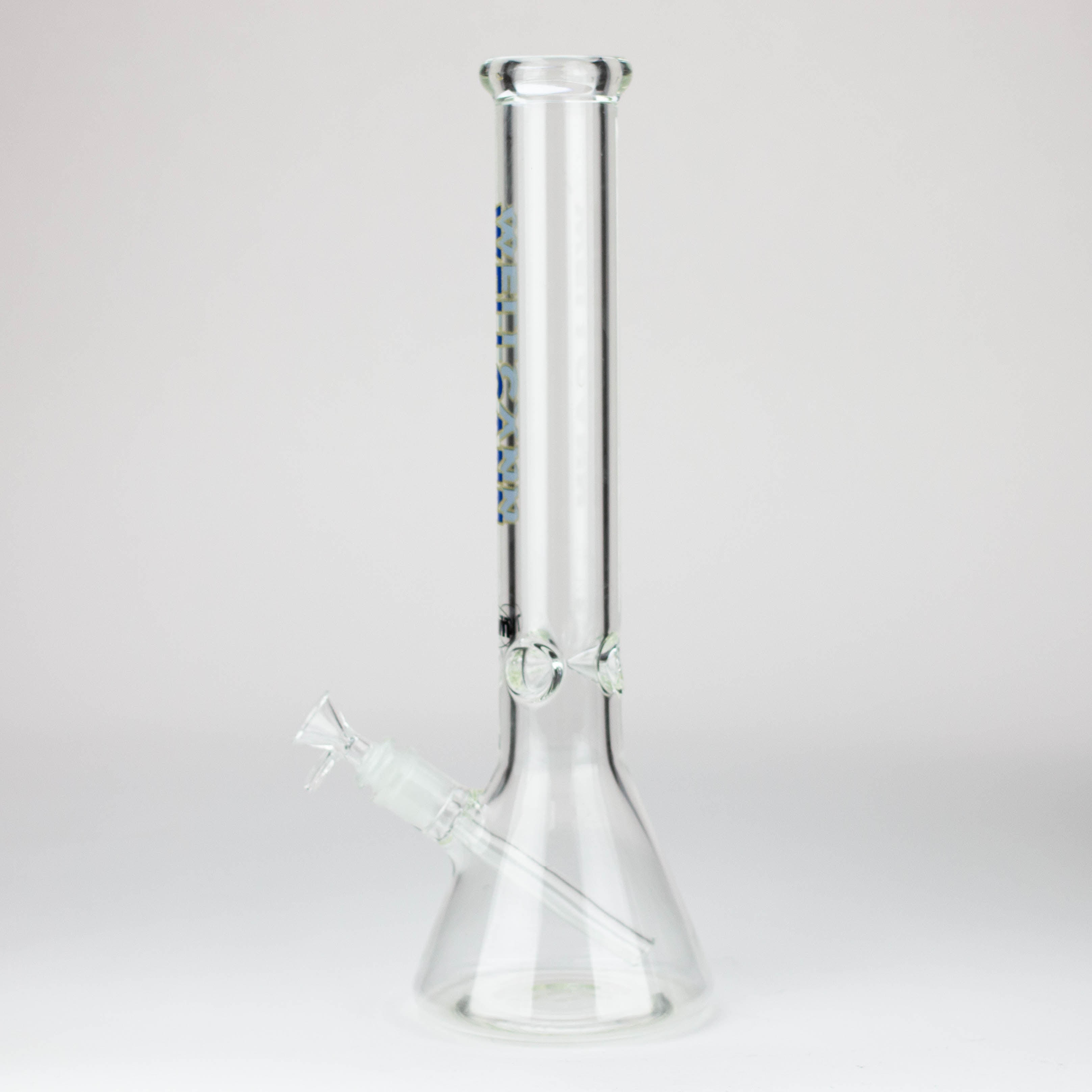 WellCann - 16" 7 mm glass bong with Glitter Logo