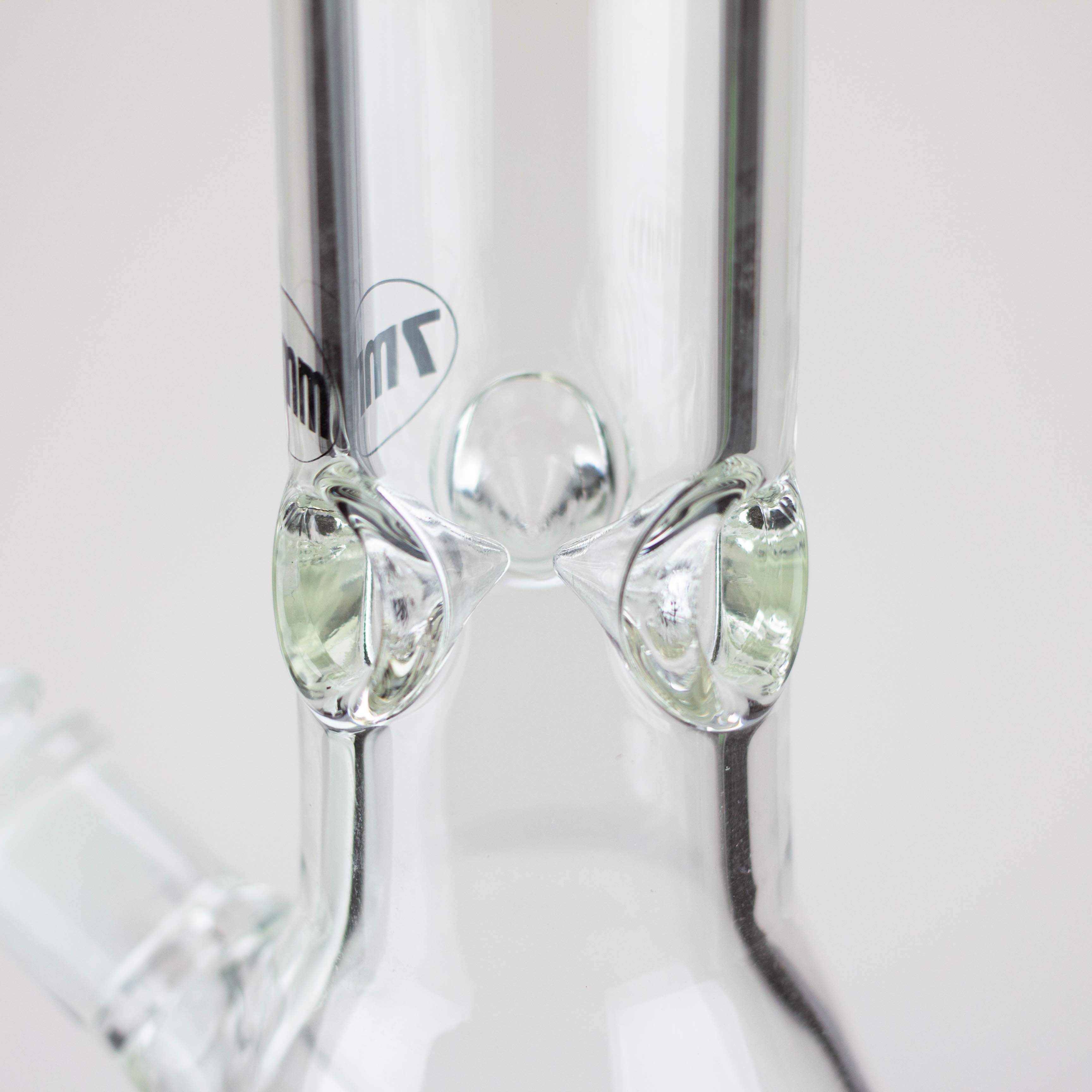 WellCann - 16" 7 mm glass bong with Glitter Logo