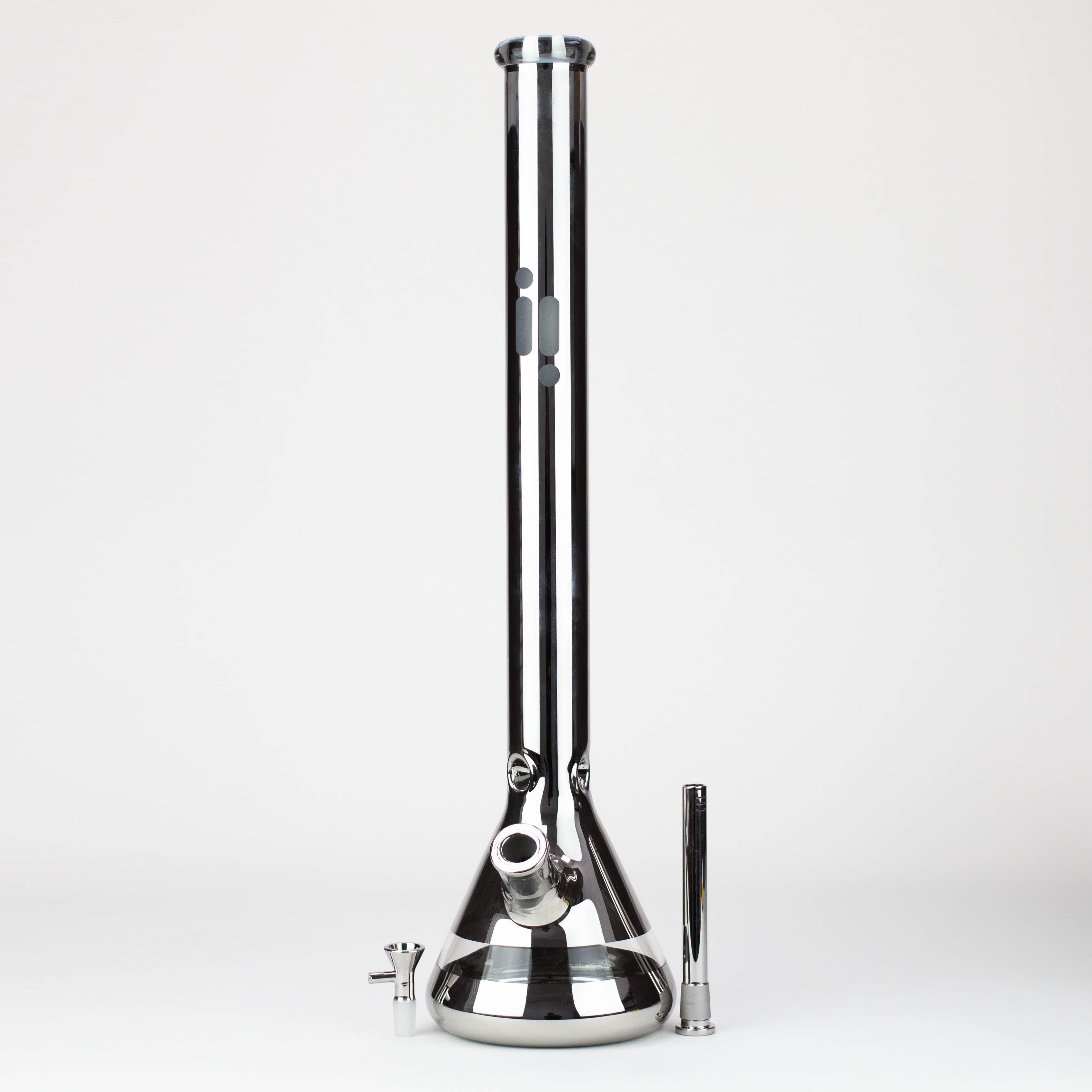 24" Infyniti 7 mm metallic glass water bong [GP1774]
