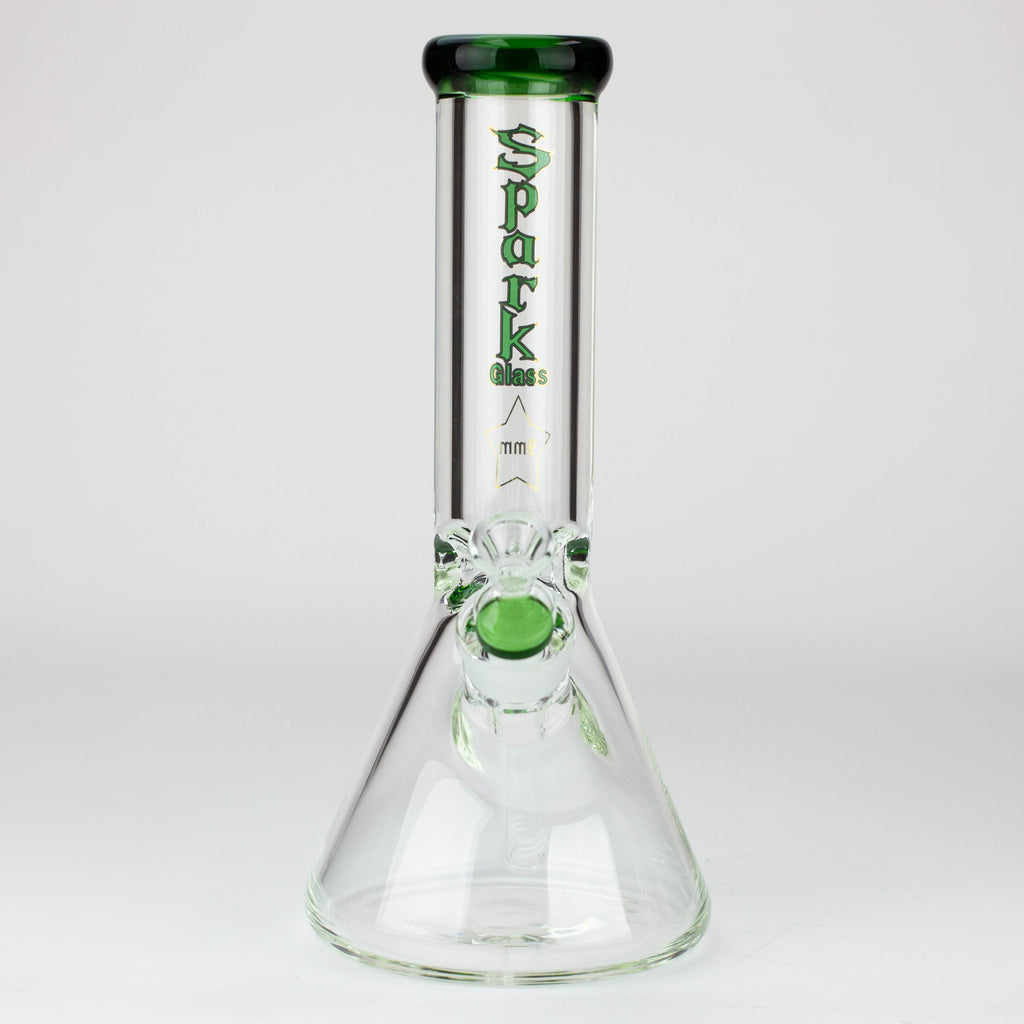 12" SPARK 9 mm glass beaker water bong [GB223]