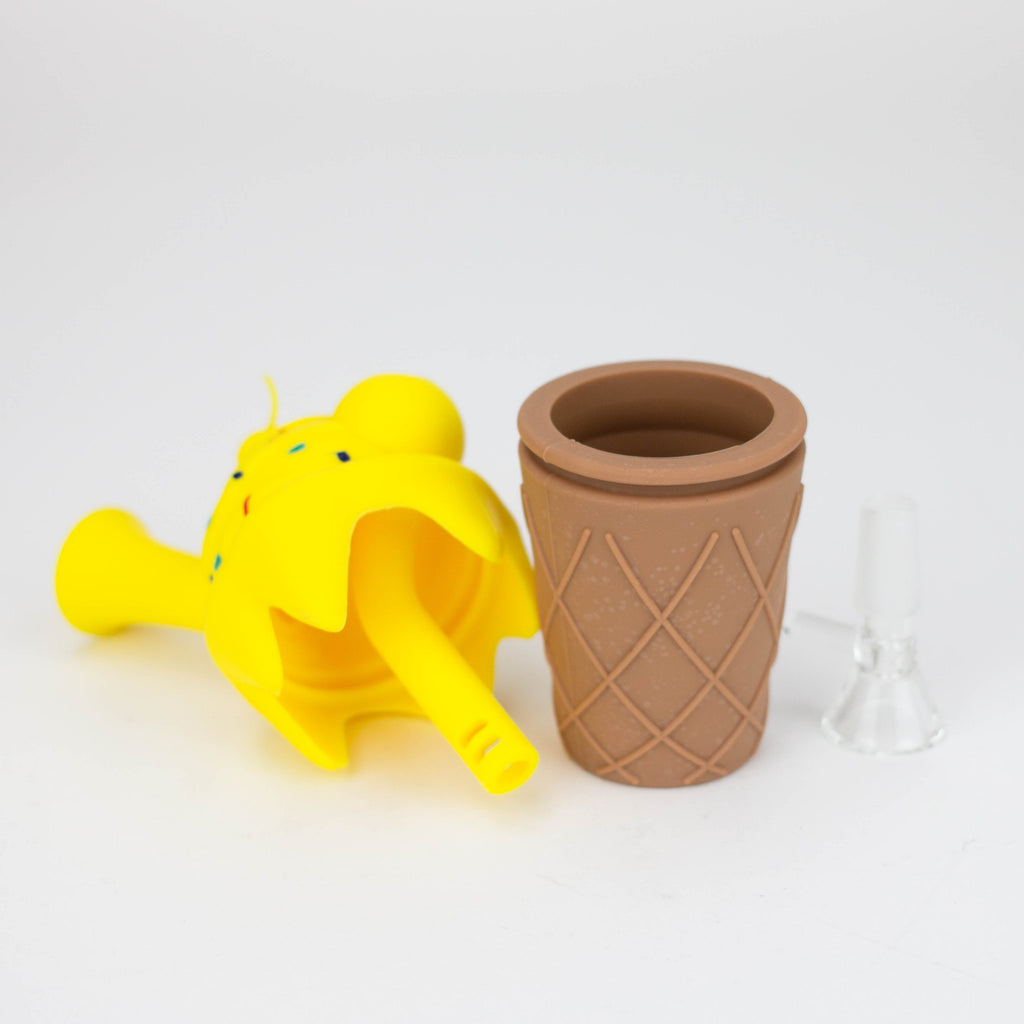 5.5" Silicone Ice Cream Water Pipe