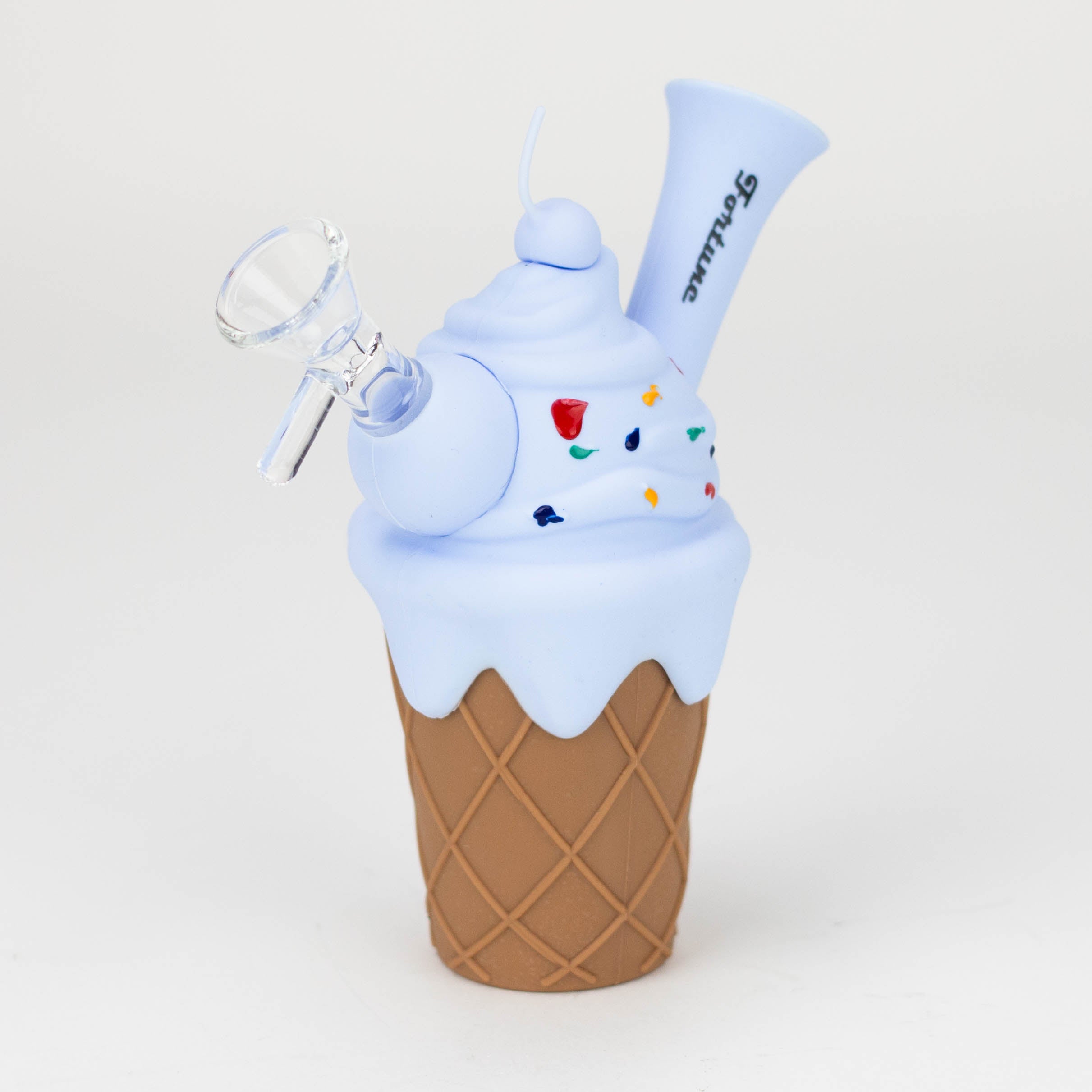 5.5" Silicone Ice Cream Water Pipe