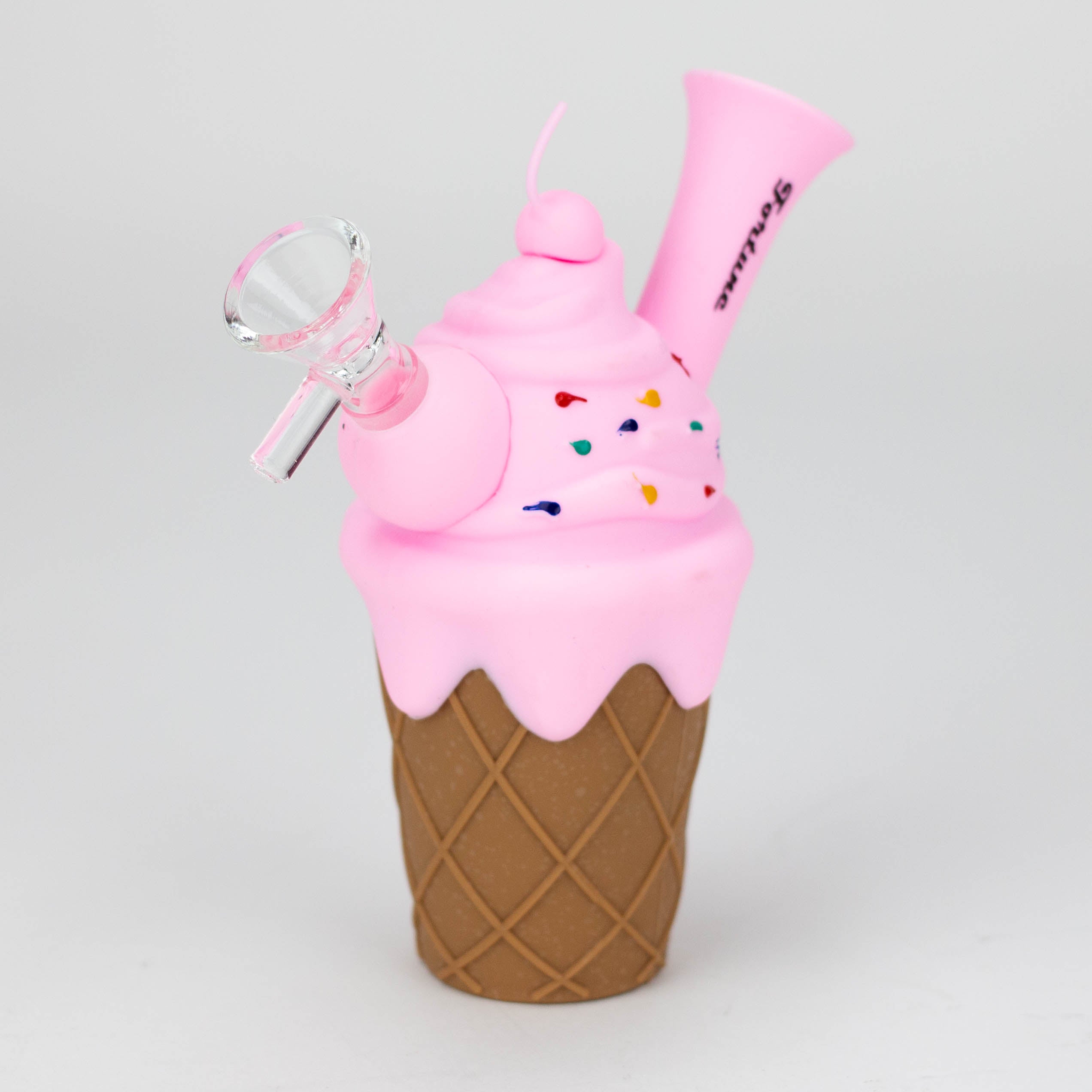 5.5" Silicone Ice Cream Water Pipe