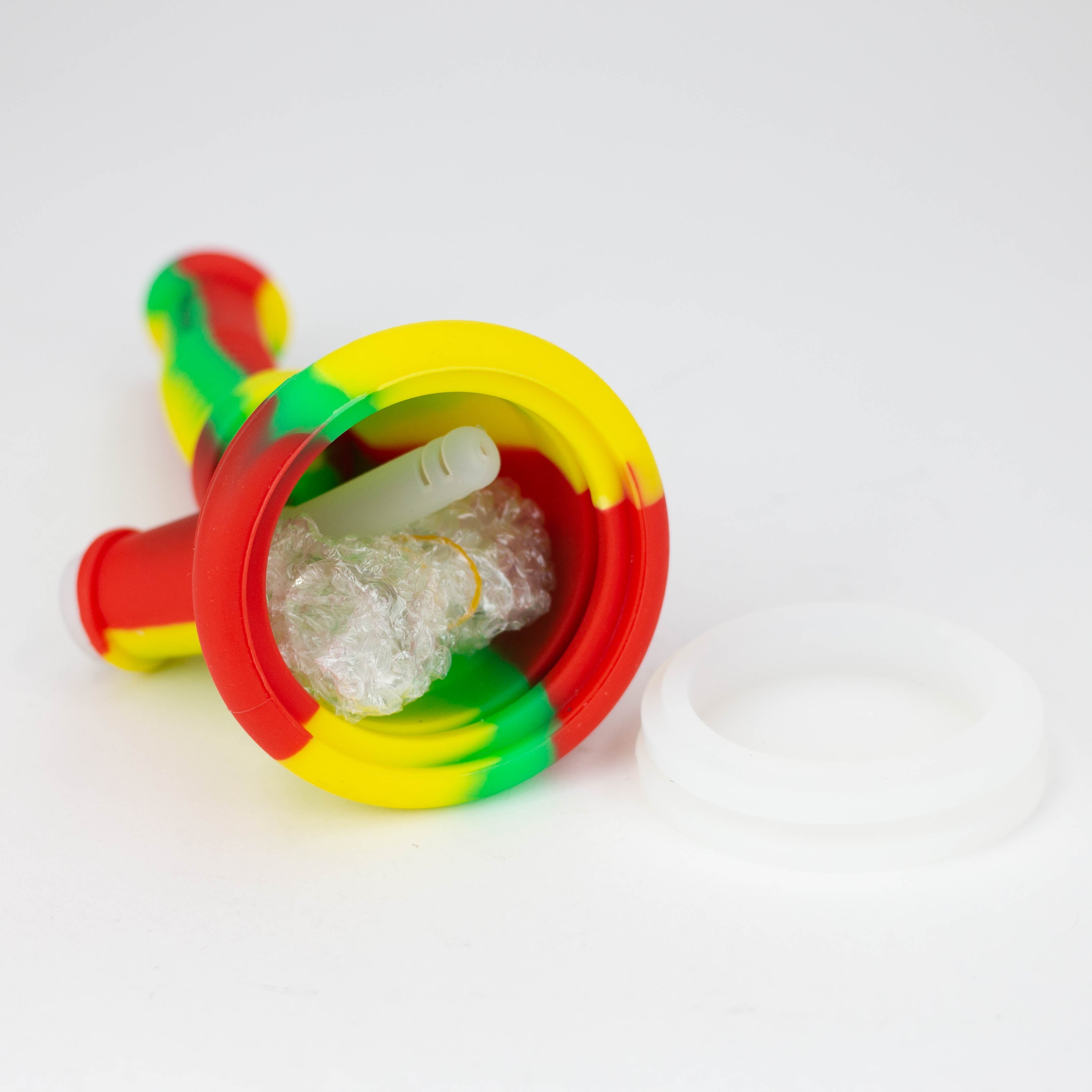 8" silicone detachable water bong - Assorted