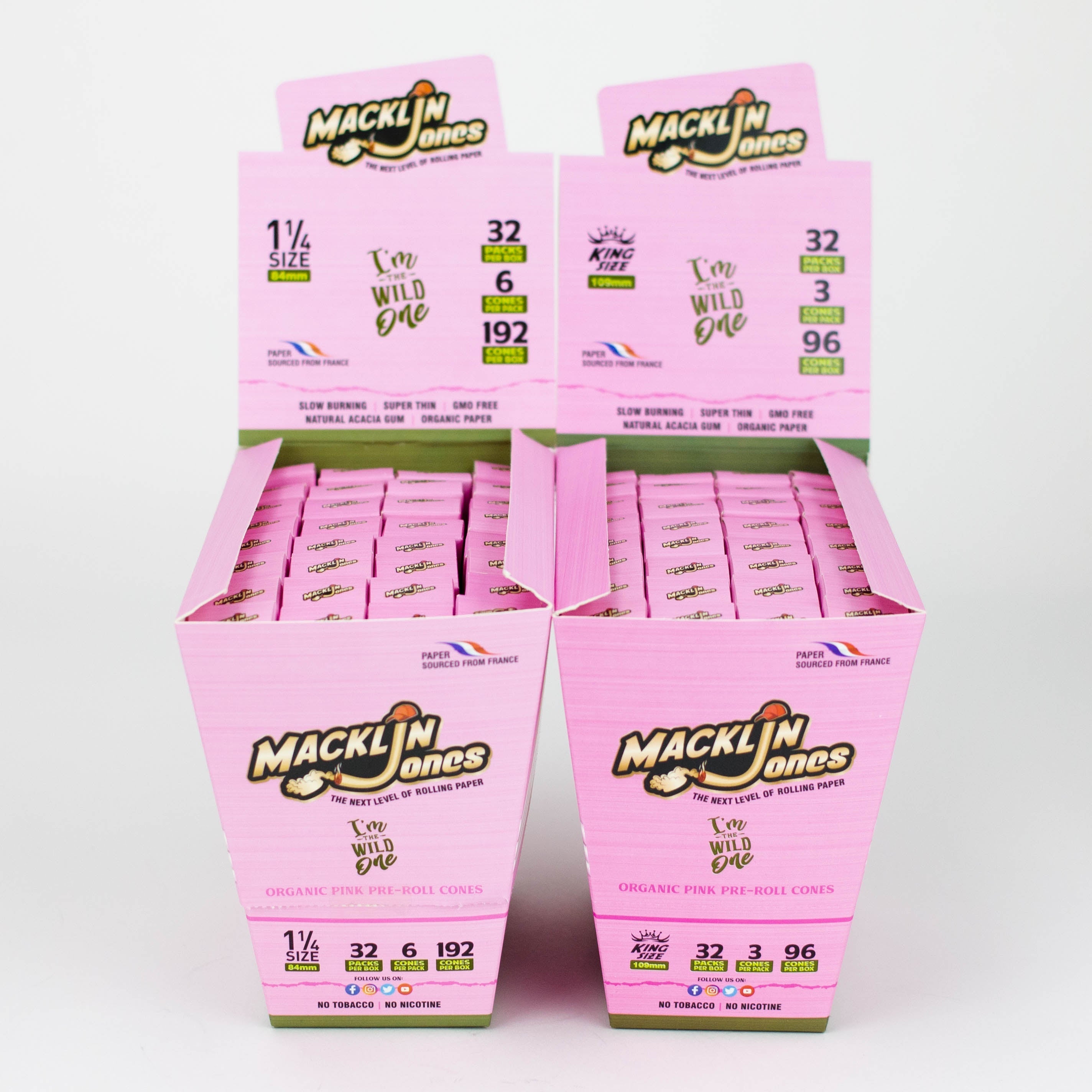 Macklin Jones - Rose Pink Pre-Rolled cone Box