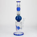 H2O | 15" Gold fumed sphere Glass water bong [H2O-5017]