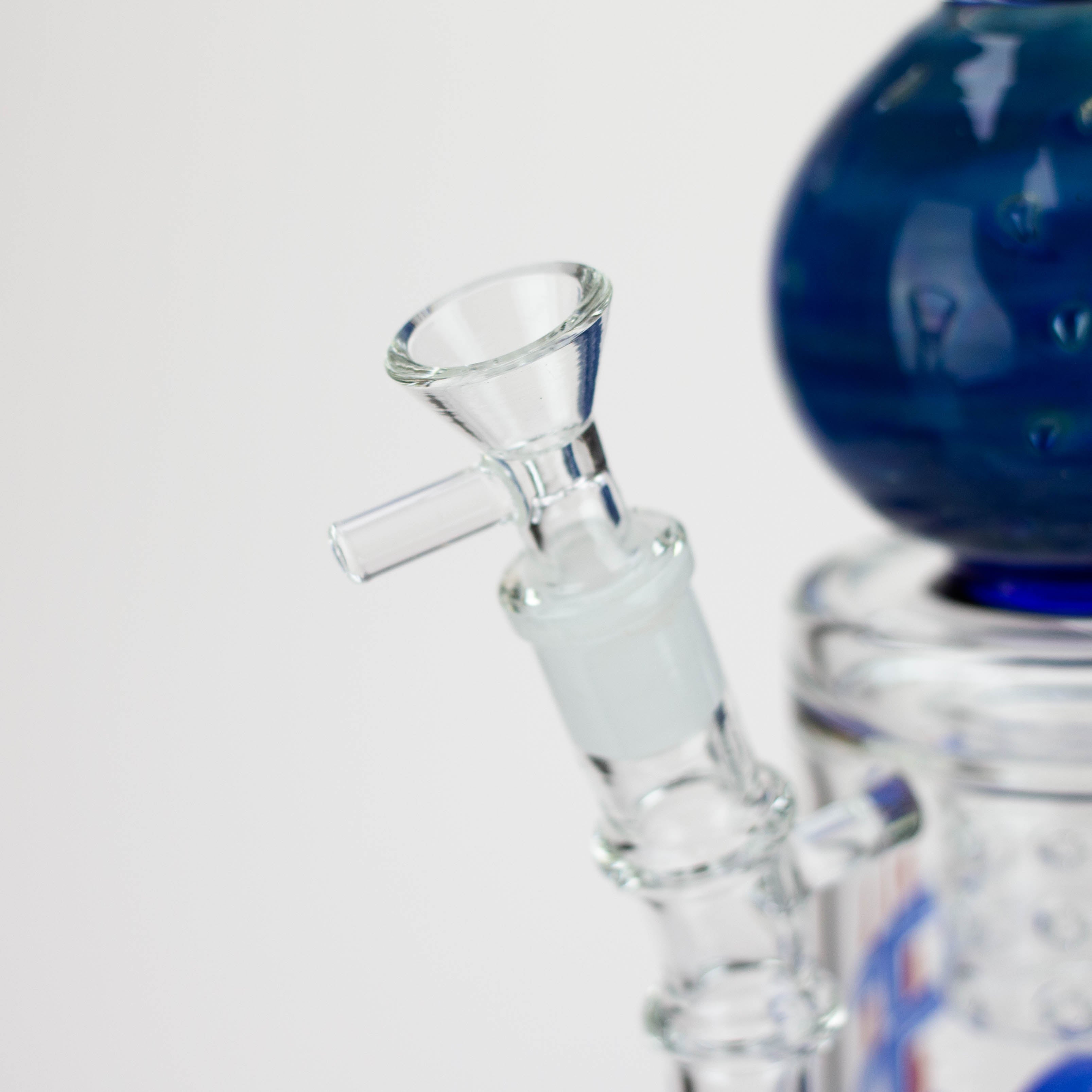 H2O | 15" Gold fumed sphere Glass water bong [H2O-5017]