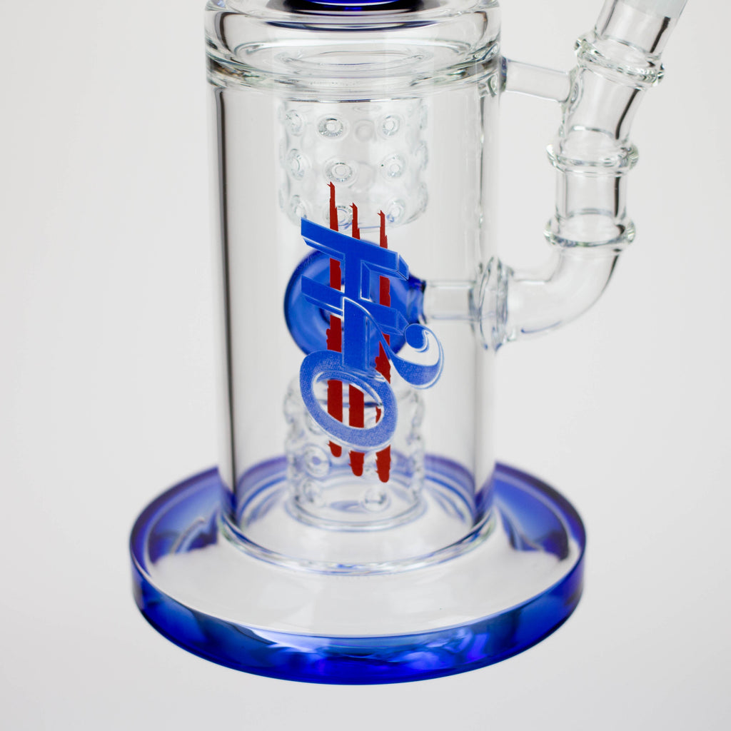 H2O | 15" Gold fumed sphere Glass water bong [H2O-5017]