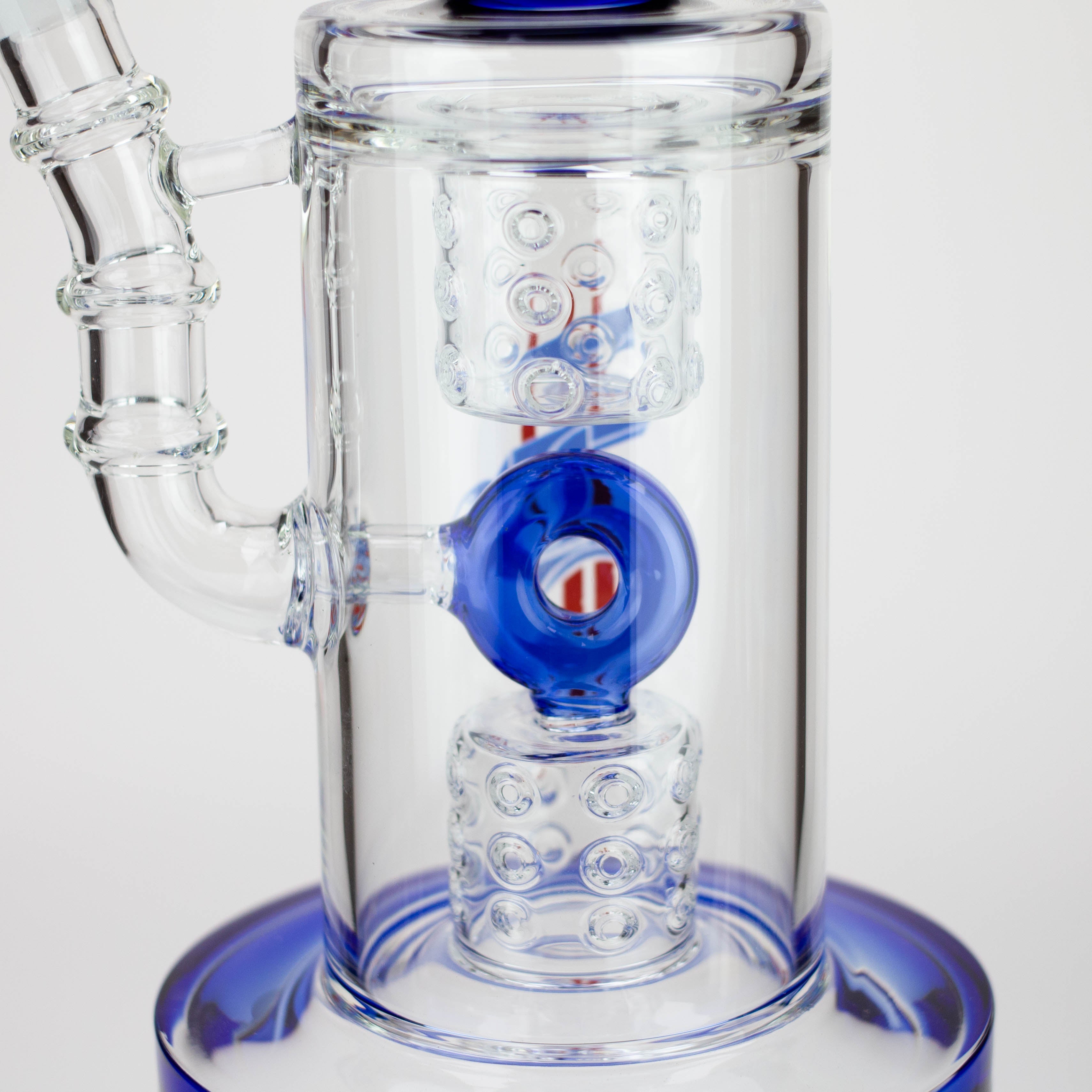 H2O | 15" Gold fumed sphere Glass water bong [H2O-5017]