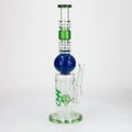 H2O | 15" Gold fumed sphere Glass water bong [H2O-5017]