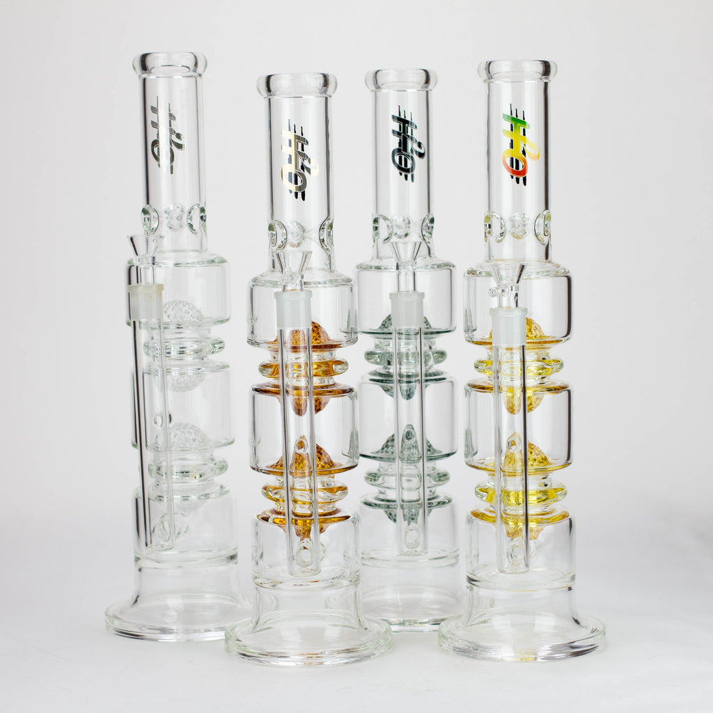H2O | 17" Glass water bong [H2O-5016]