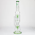 H2O | 21" Percolator glass water bong [H2O-5018]