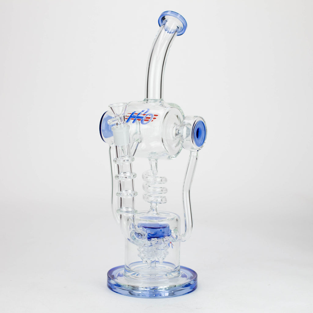 H2O | 14" glass water bong [H2O-5022]