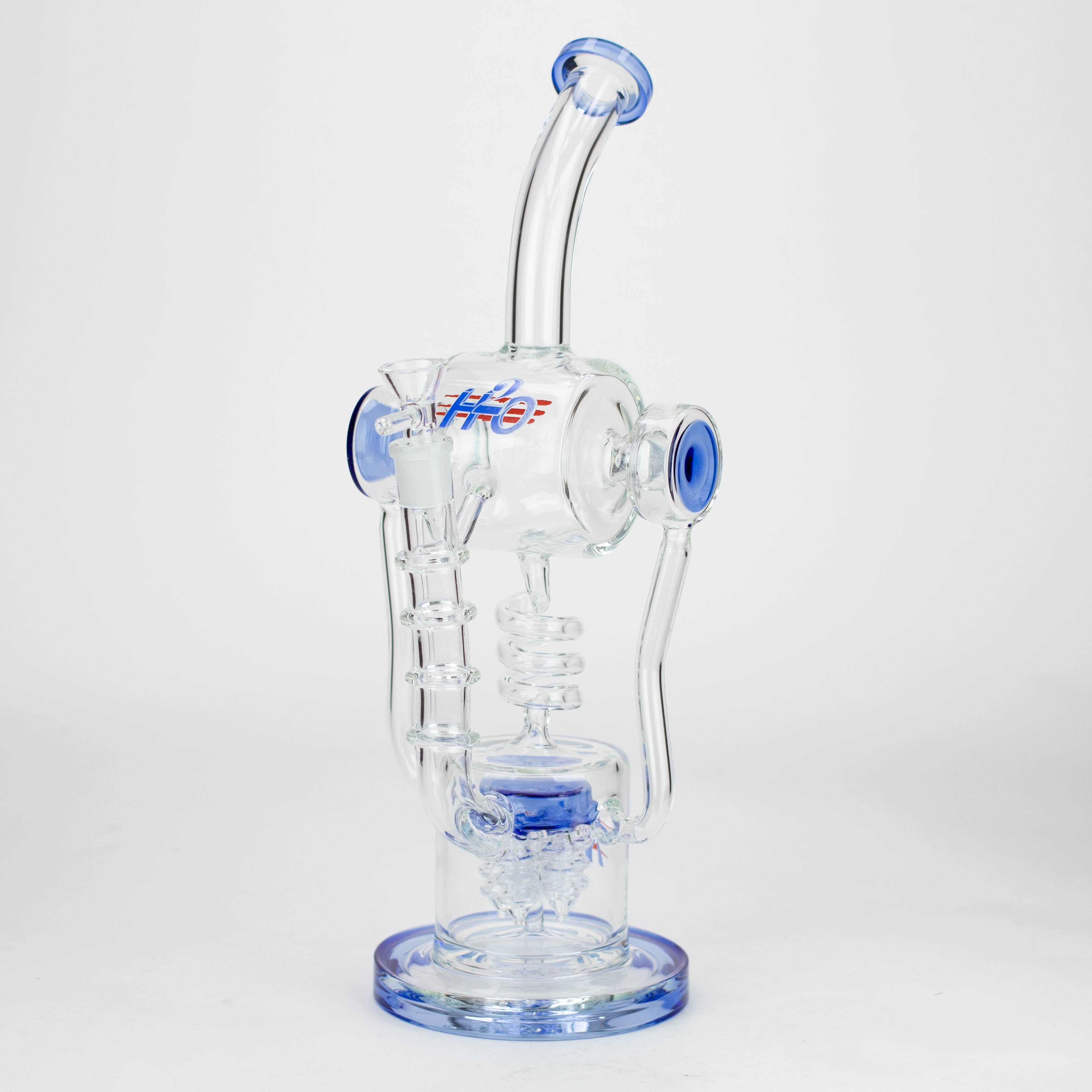 H2O | 14" glass water bong [H2O-5022]