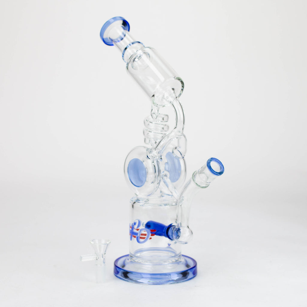 H2O | 10" glass water bong [H2O-5023]