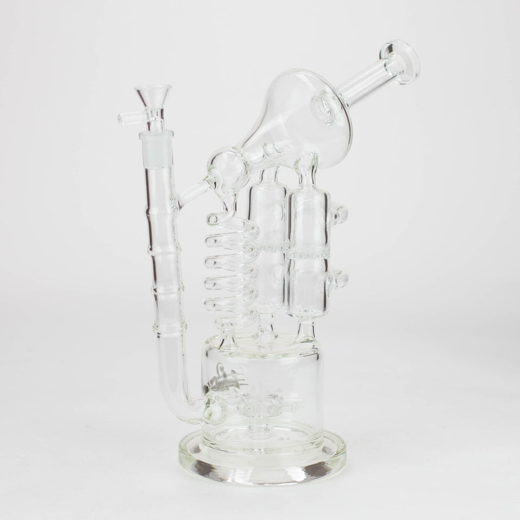 H2O | 12" Coil Glass water recycle bong [H2O-5027]