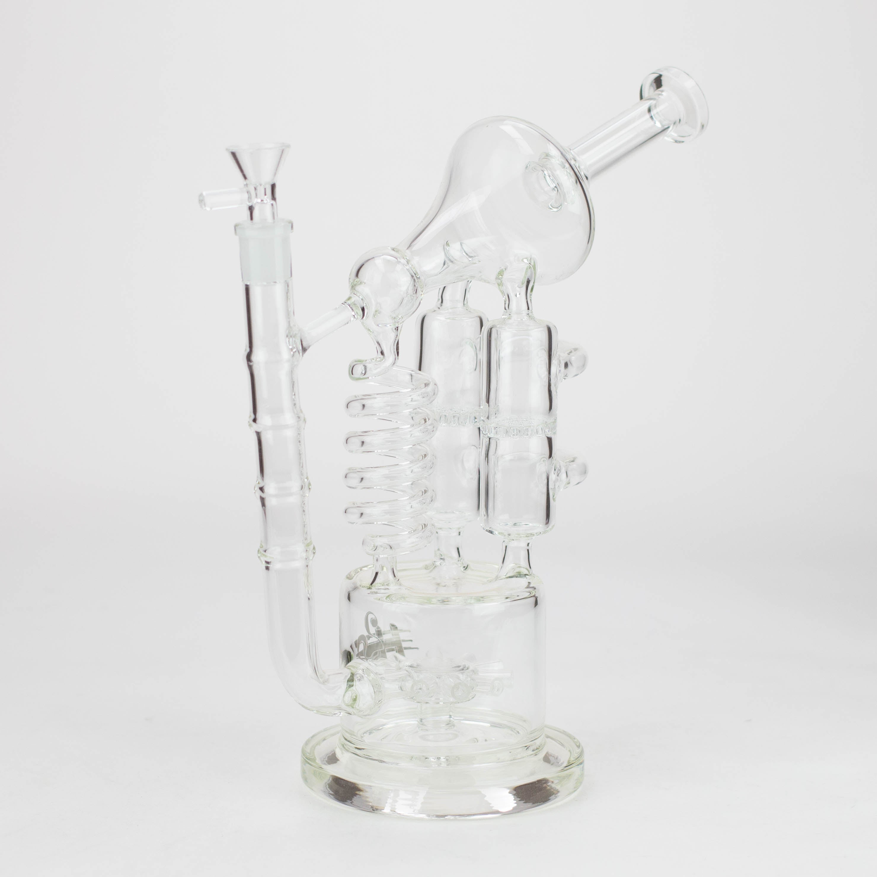 H2O | 12" Coil Glass water recycle bong [H2O-5027]
