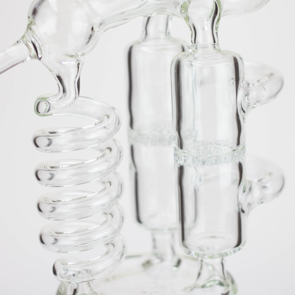 H2O | 12" Coil Glass water recycle bong [H2O-5027]