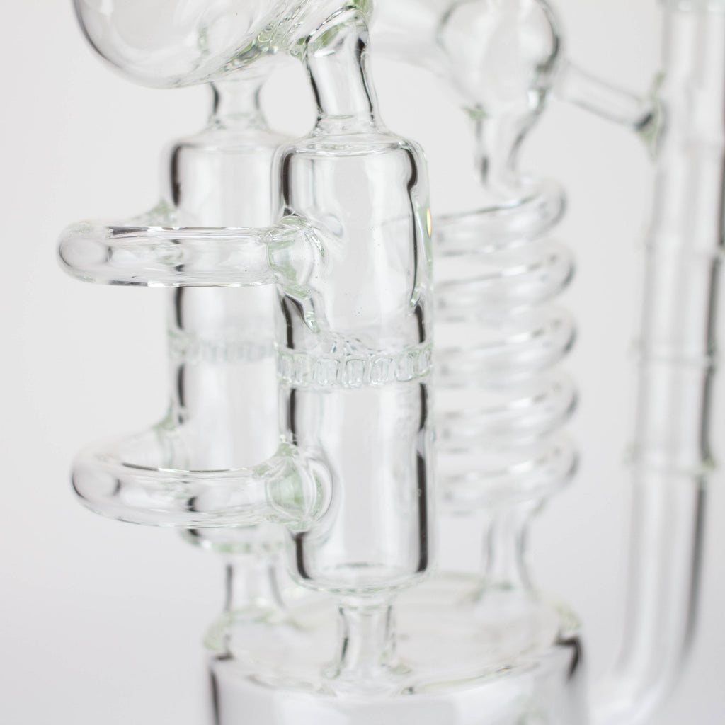 H2O | 12" Coil Glass water recycle bong [H2O-5027]