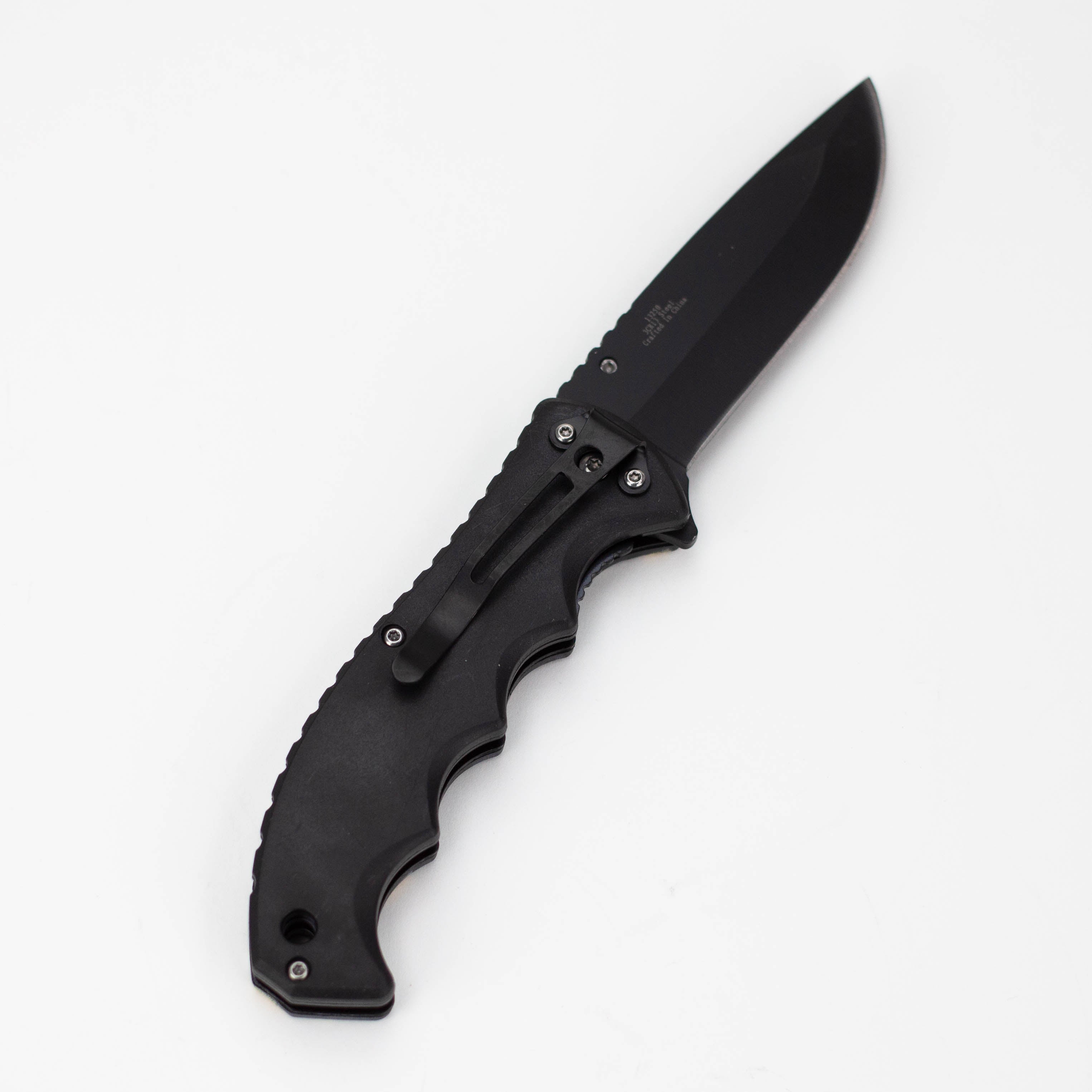 The Bone Edge Skull Wolf Folding Knife 8.5″ Stainless Steel [13250]
