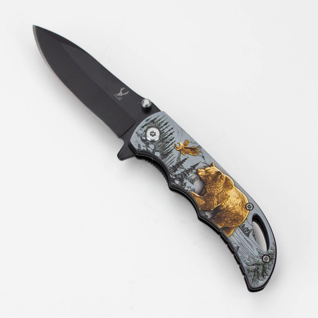 TheBoneEdge 7" Stainless Steel Folding Knife [Animal]