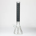 20" Luxury Patterned 9 mm glass water bong [GBT2103]