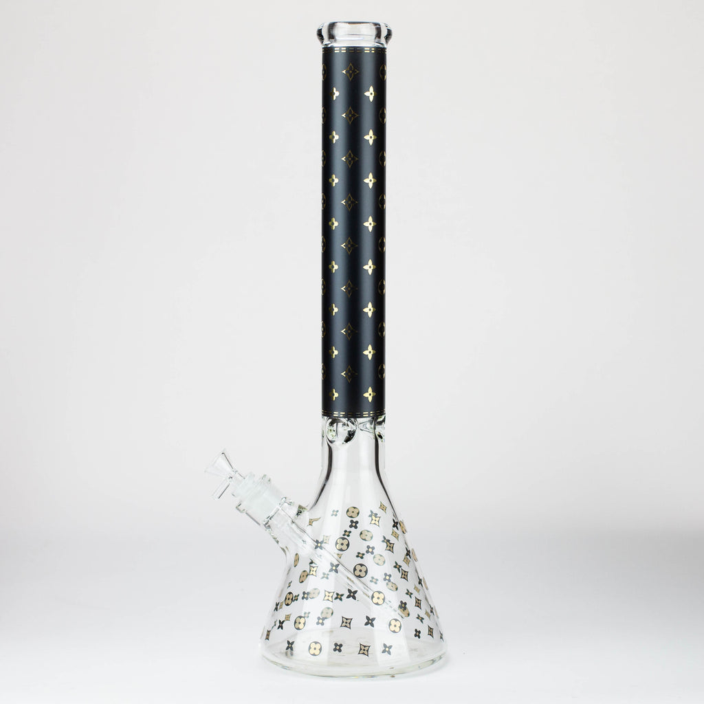 20" Luxury Patterned 9 mm glass water bong [GBT2103]