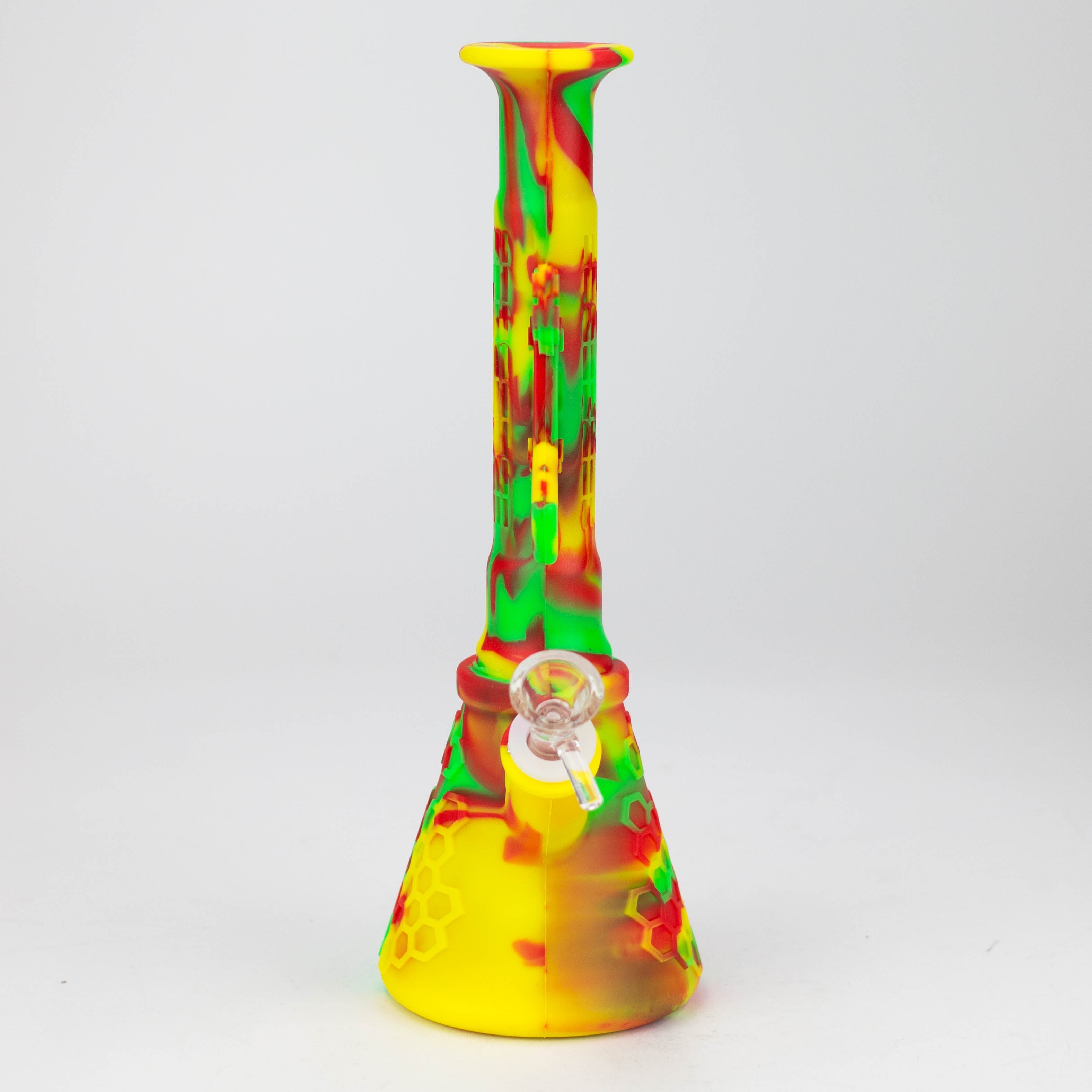 11" Multi-color bazooka silicone detachable water bong-Assorted