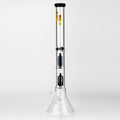 Infyniti | 24" Dual tree 7mm beaker glass water bong