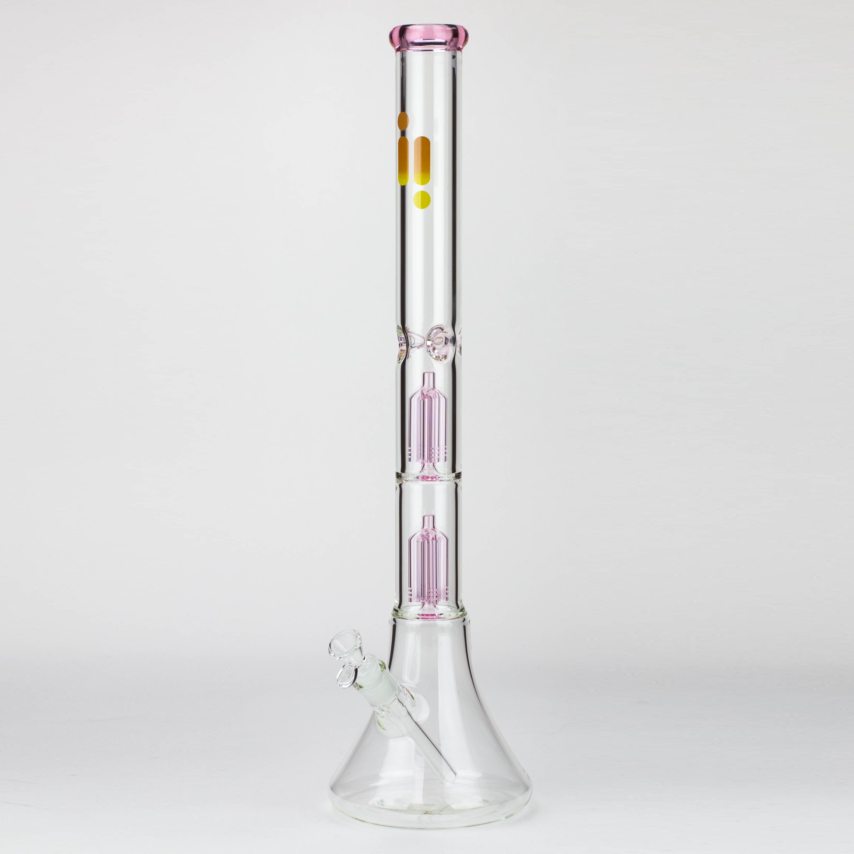 Infyniti | 24" Dual tree 7mm beaker glass water bong