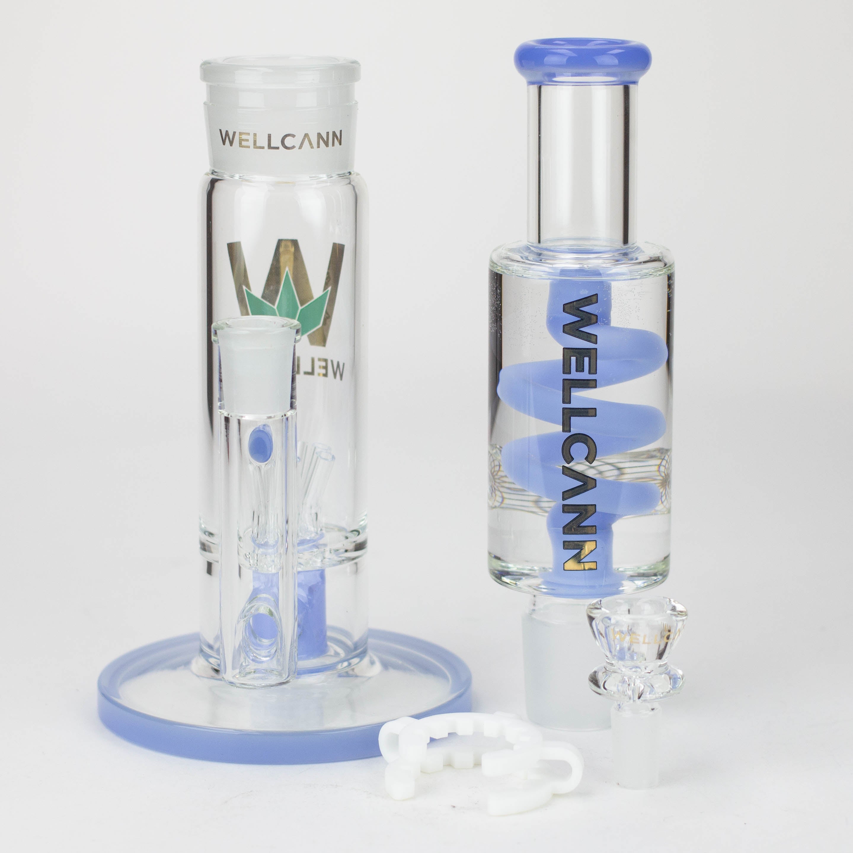 WELLCANN | 14.5" Glycerine Detachable Glass Bong [606]