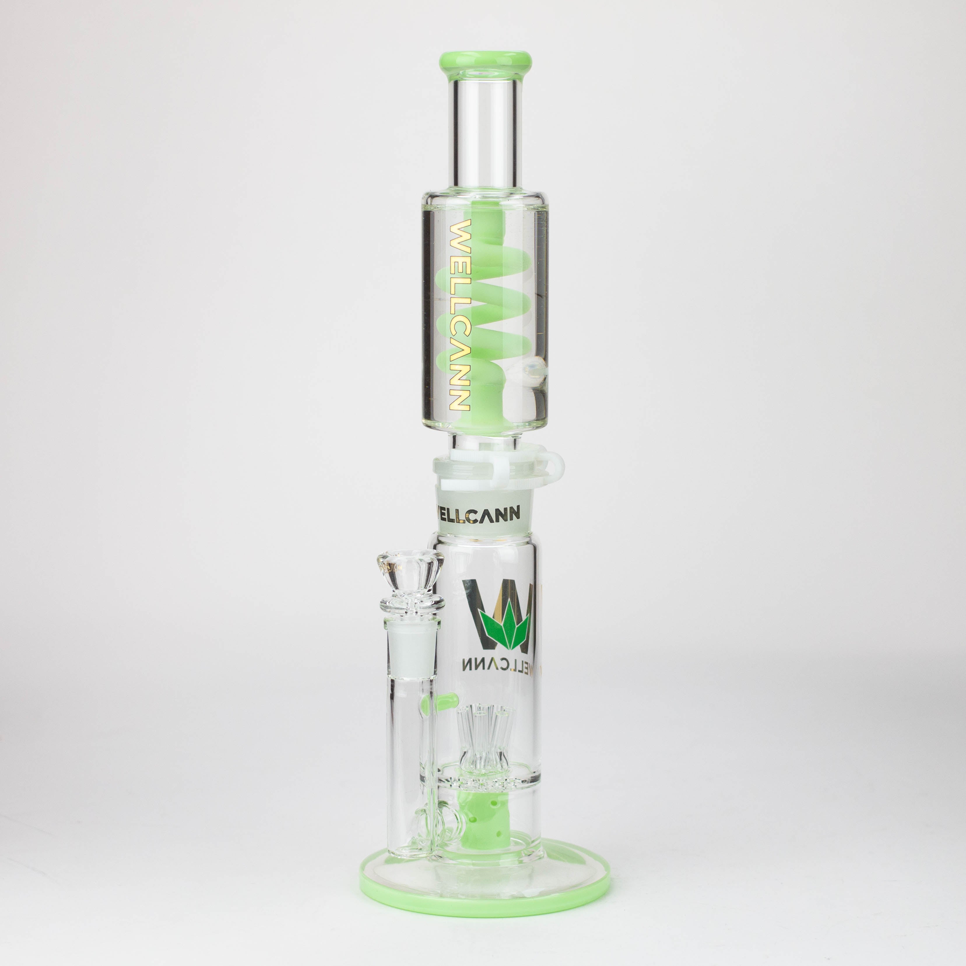 WELLCANN | 14.5" Glycerine Detachable Glass Bong [606]
