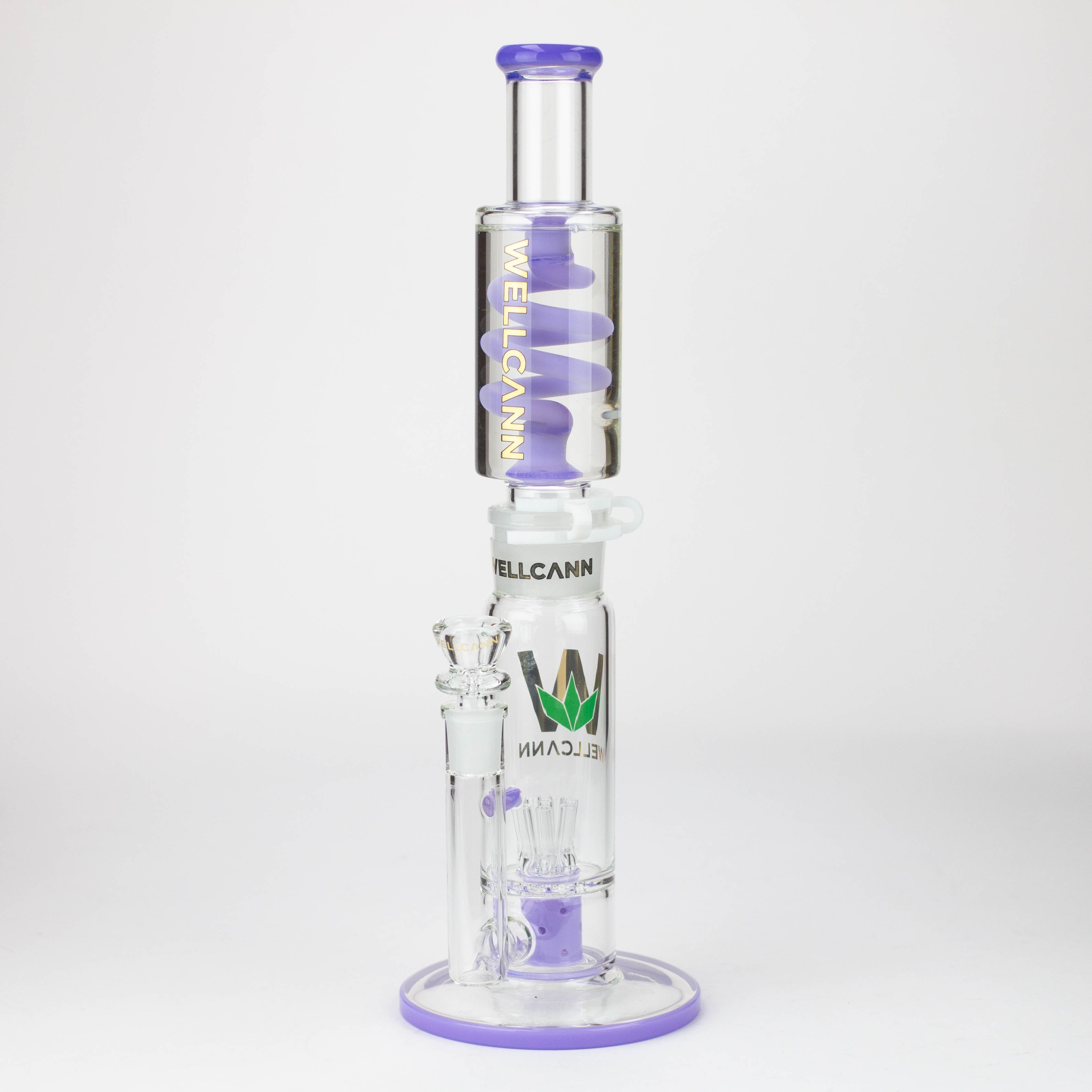 WELLCANN | 14.5" Glycerine Detachable Glass Bong [606]
