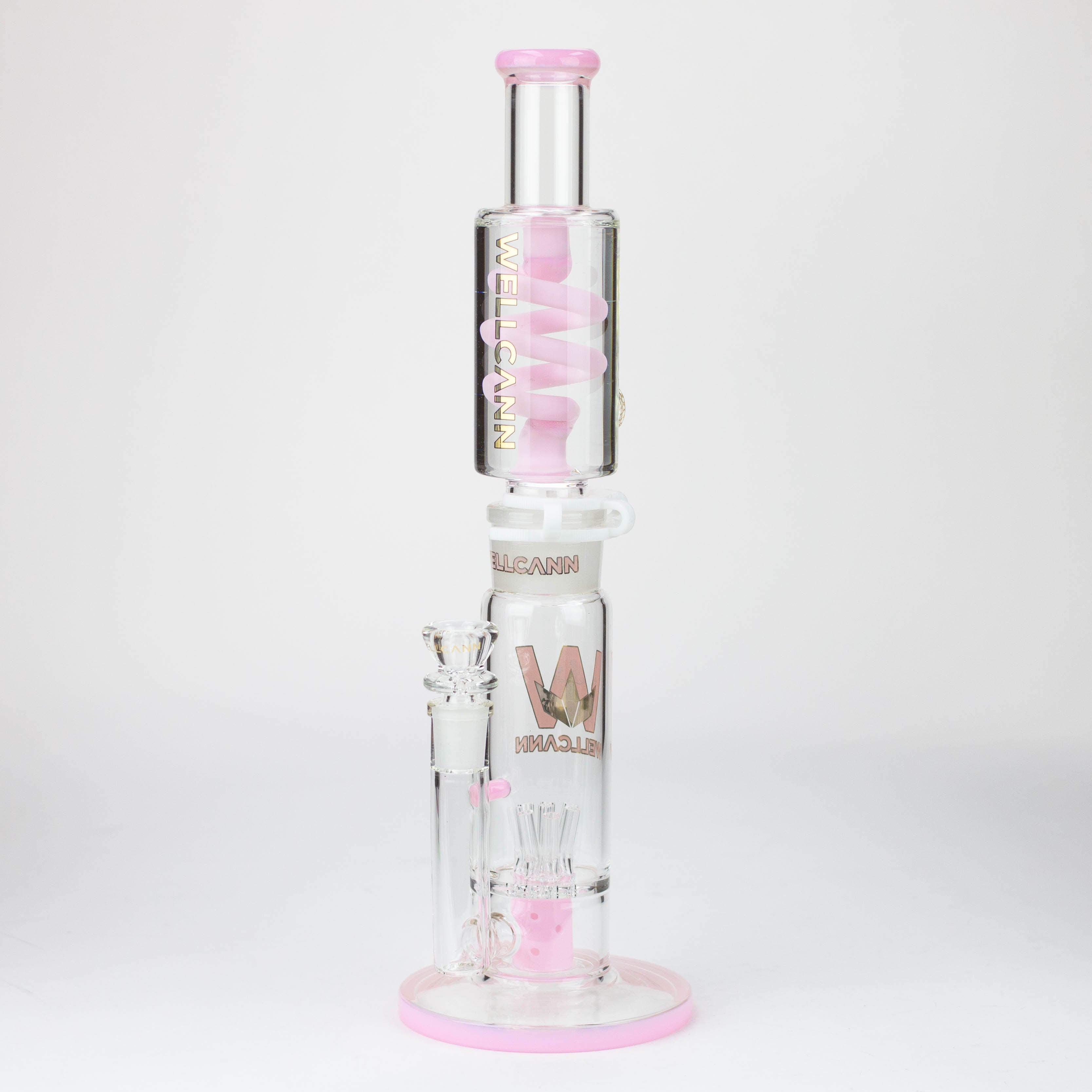 WELLCANN | 14.5" Glycerine Detachable Glass Bong [606]