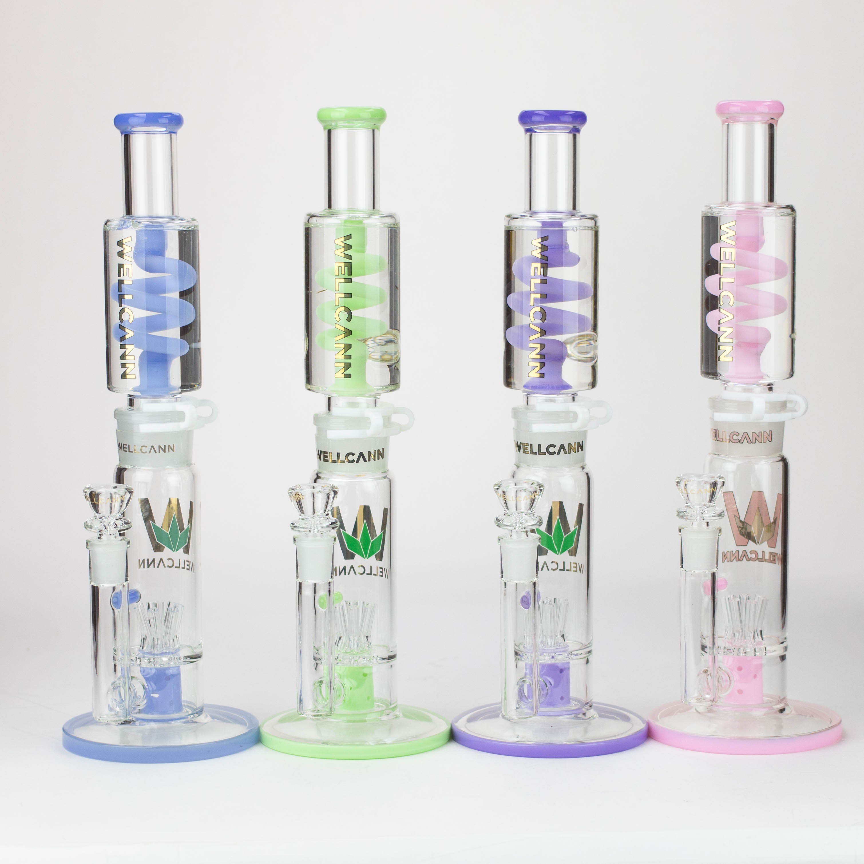 WELLCANN | 14.5" Glycerine Detachable Glass Bong [606]