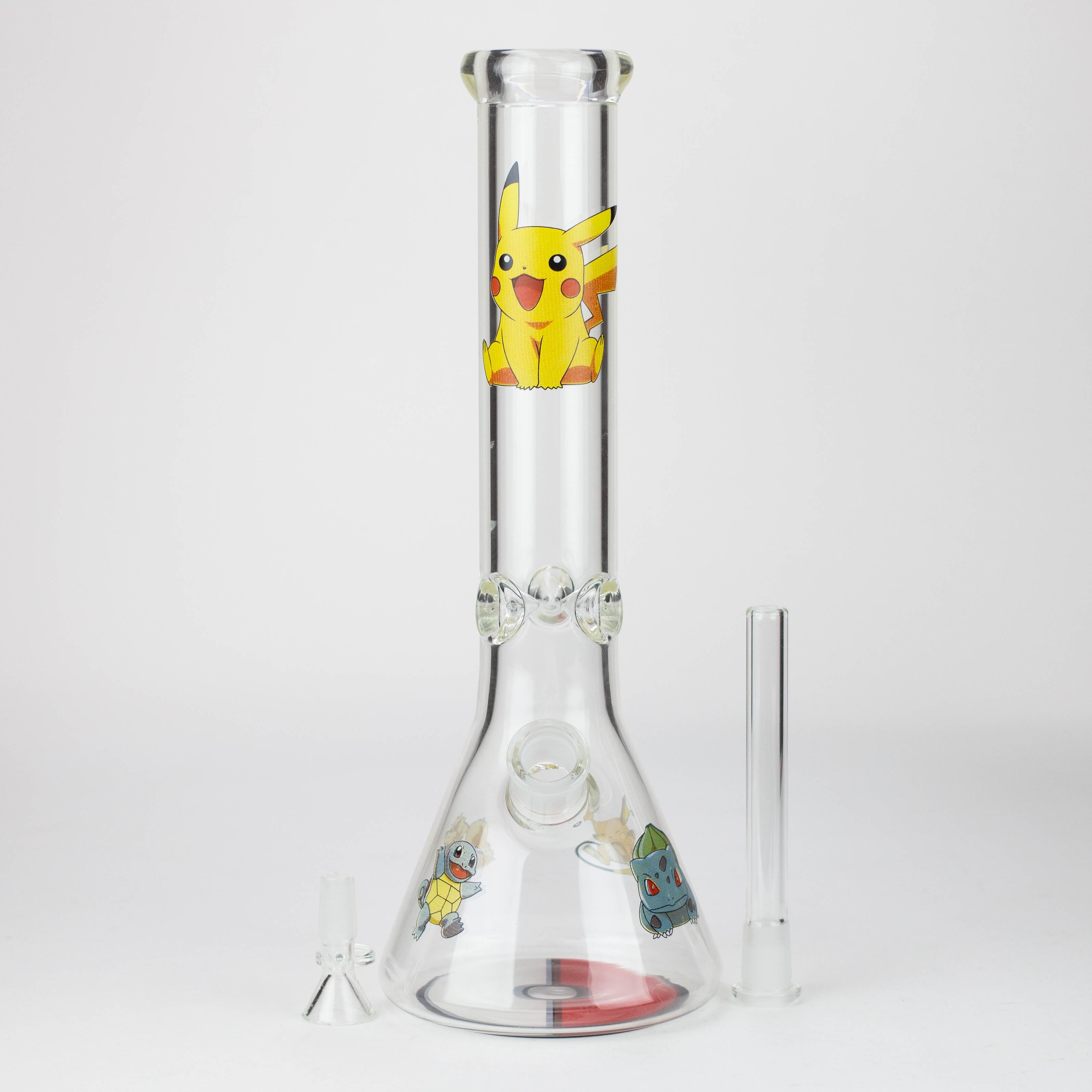 13.5" Cartoon 7 mm glass water beaker bong-Graphic PM v2
