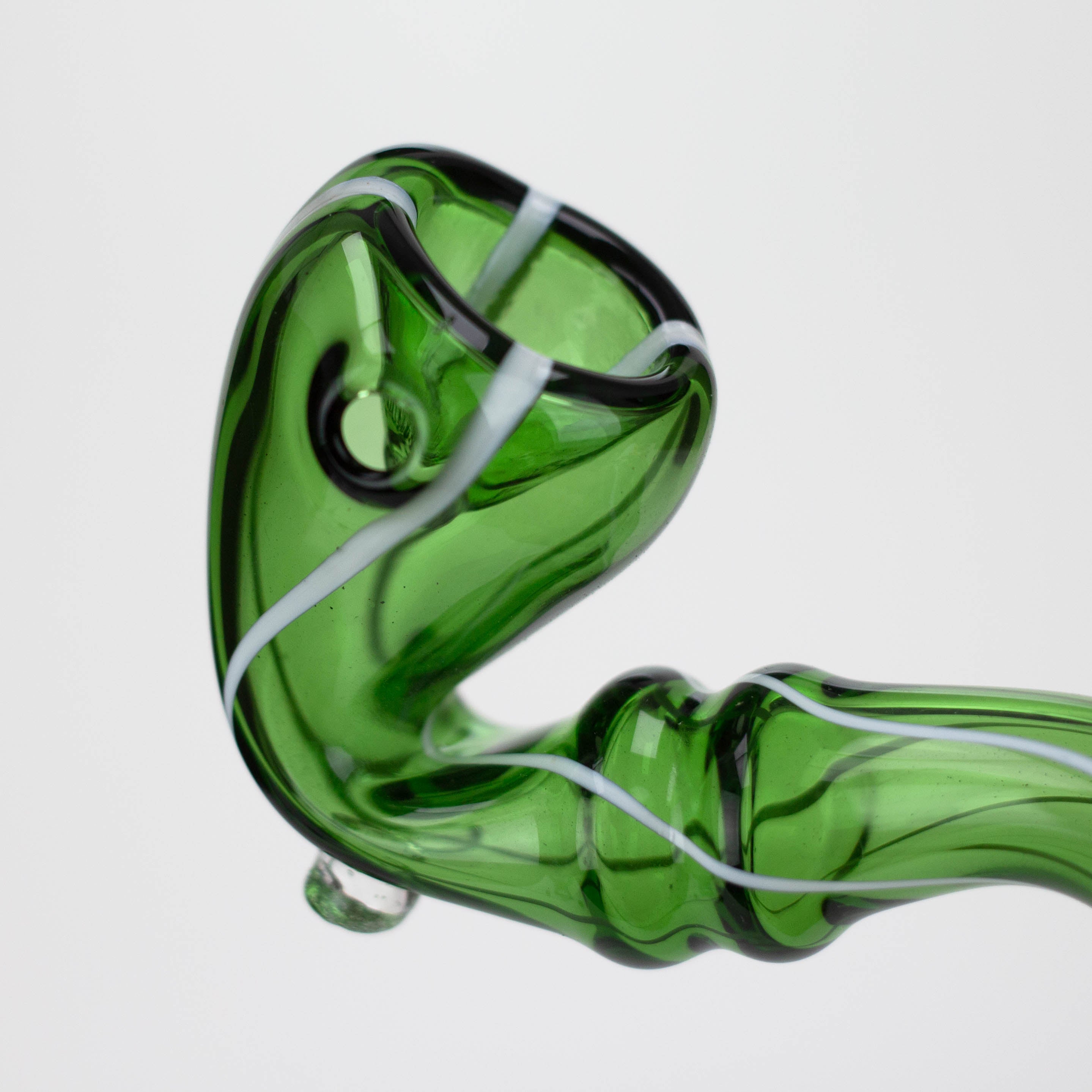 Sherlock shape color glass hand pipe pack of 2