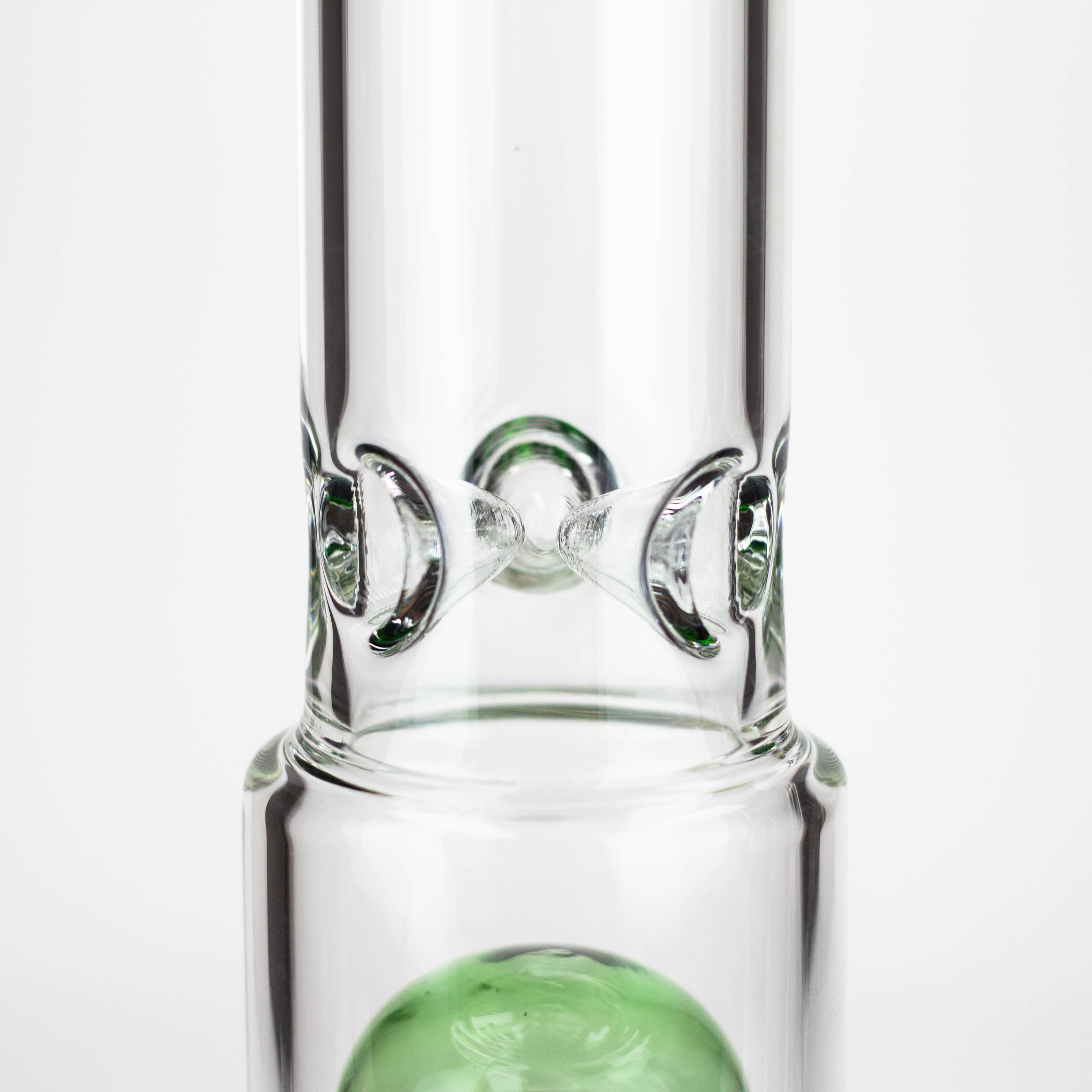 14" Single 8 arms perc, glass water bong [G01037]