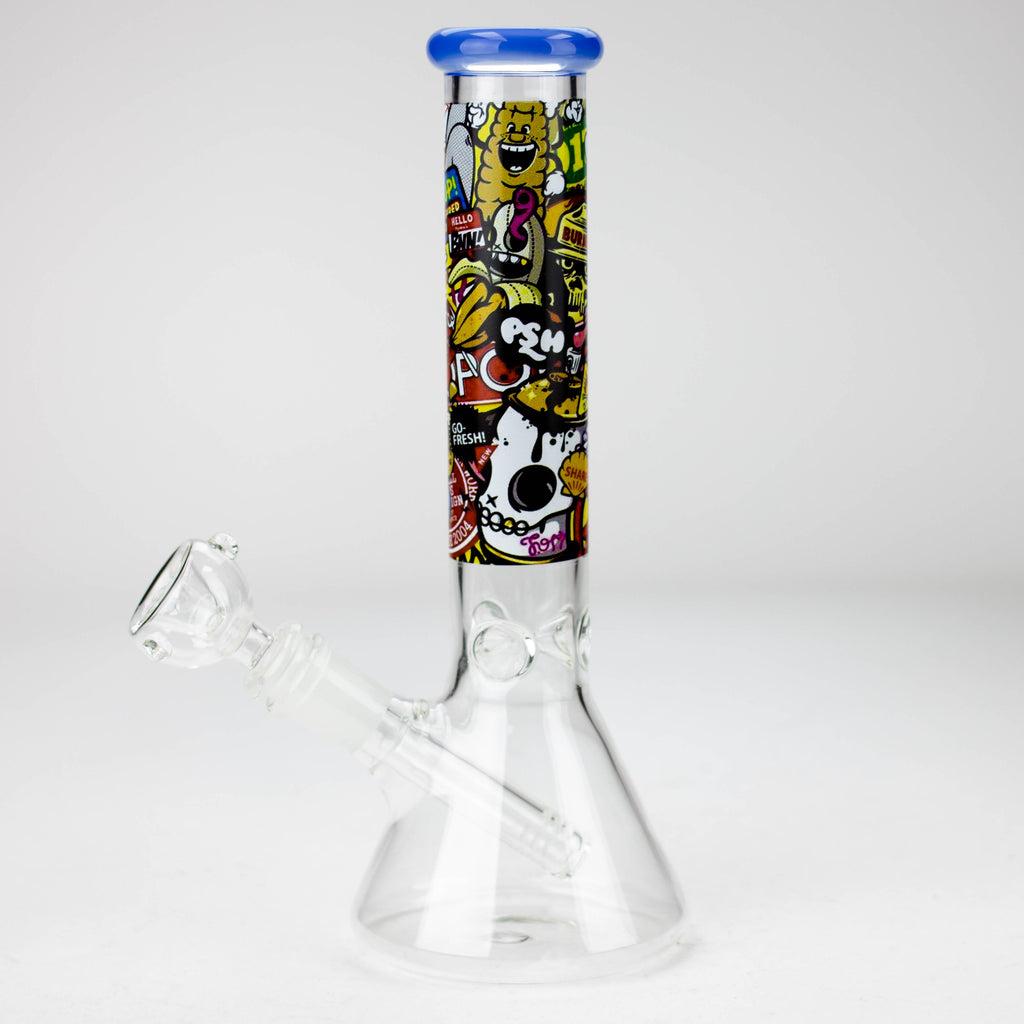 9.8" Cartoon glass water bong [C4114-93]