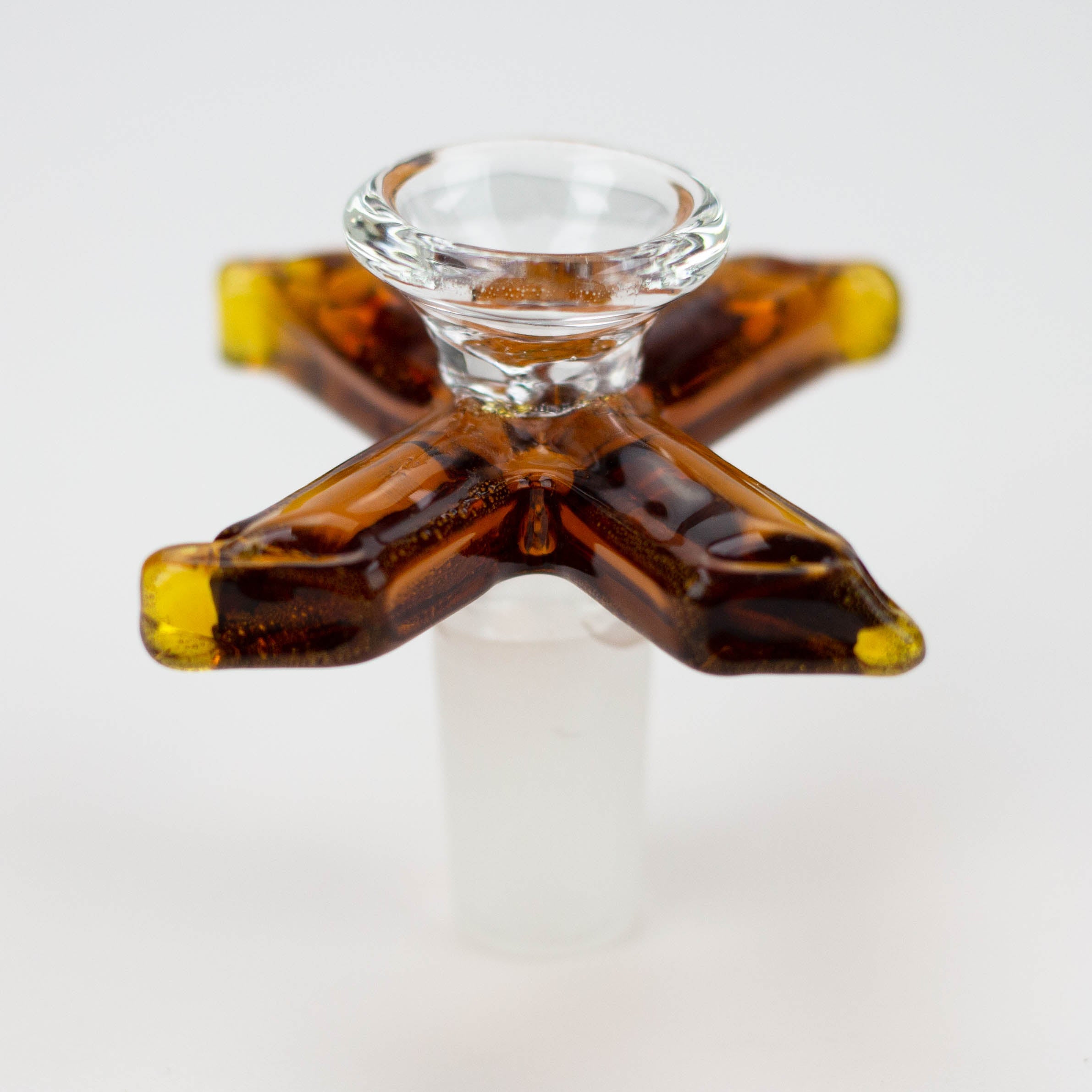 X-shape design Glass Bowl [JC-12542]