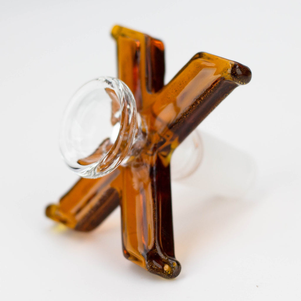 X-shape design Glass Bowl [JC-12542]