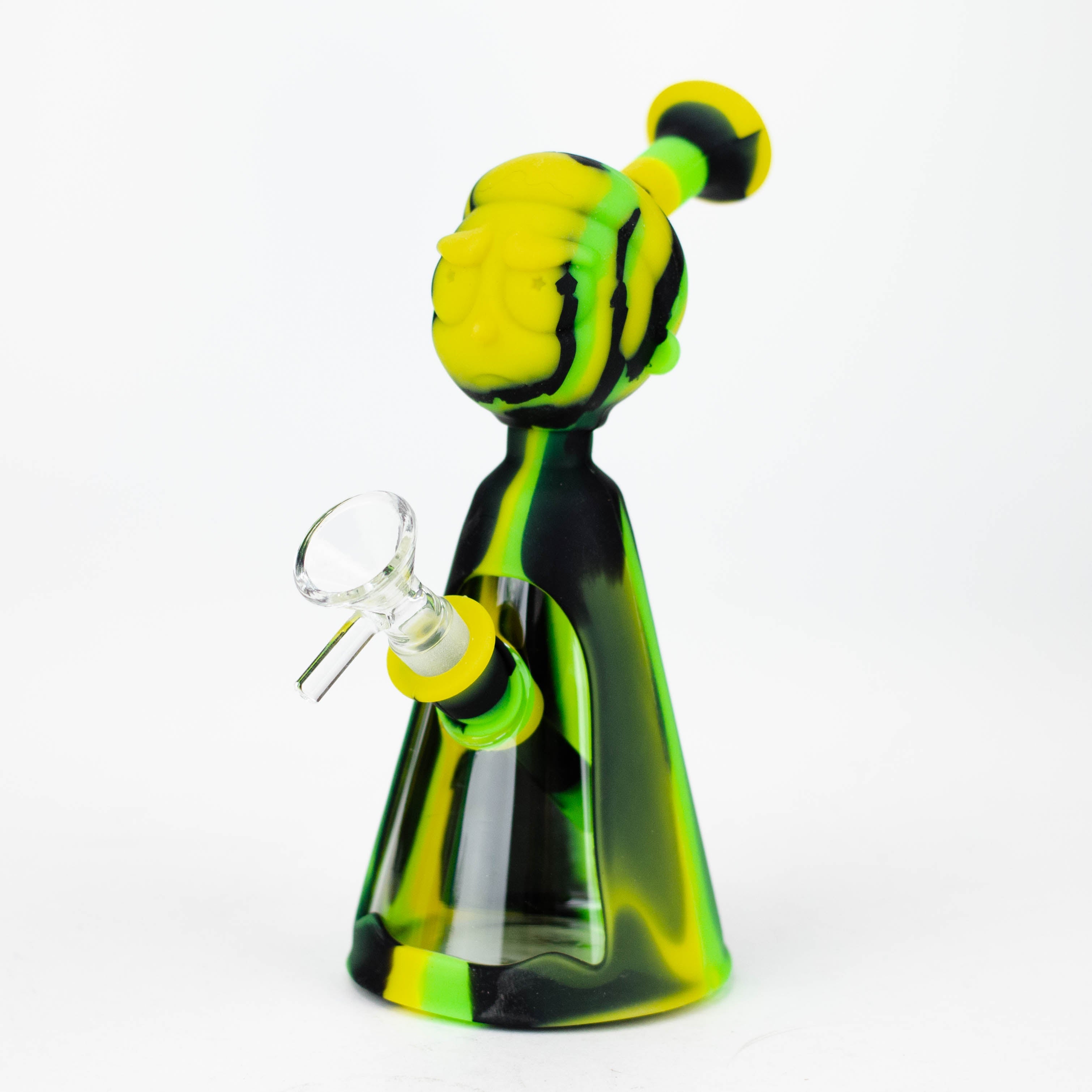 7" RM Cartoon multi colored silicone water bong [H120]