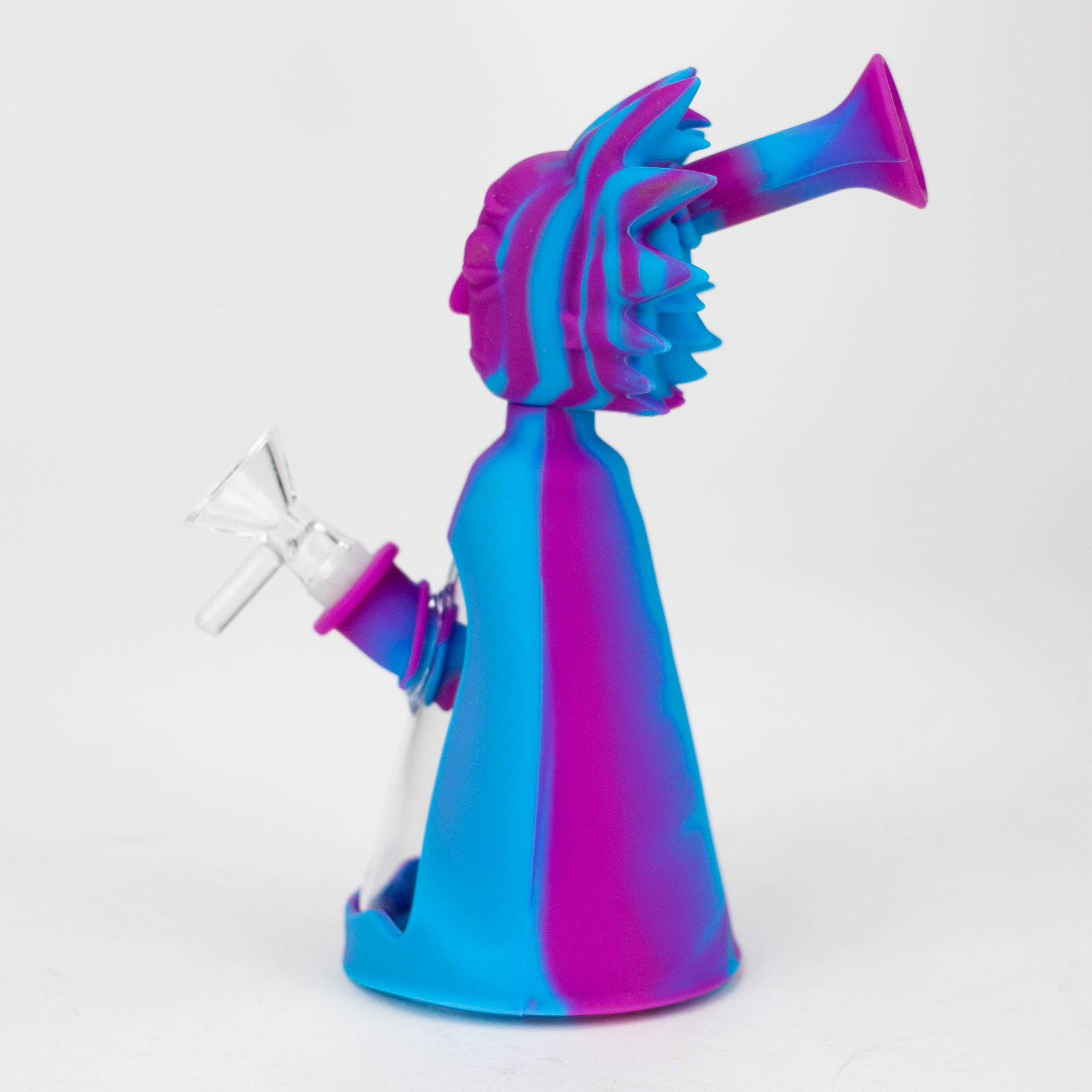 7" RM Cartoon multi colored silicone water bong [H119]