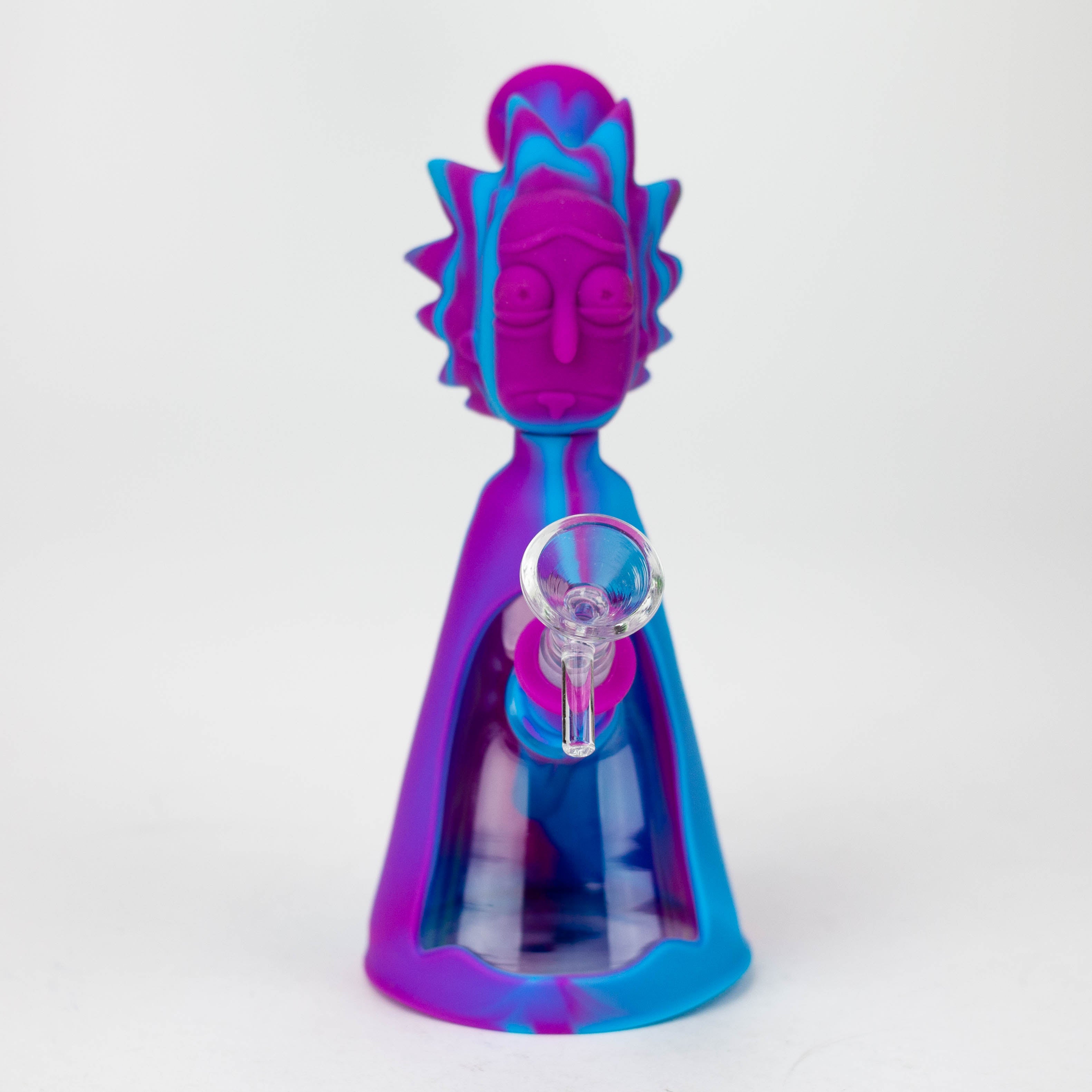 7" RM Cartoon multi colored silicone water bong [H119]