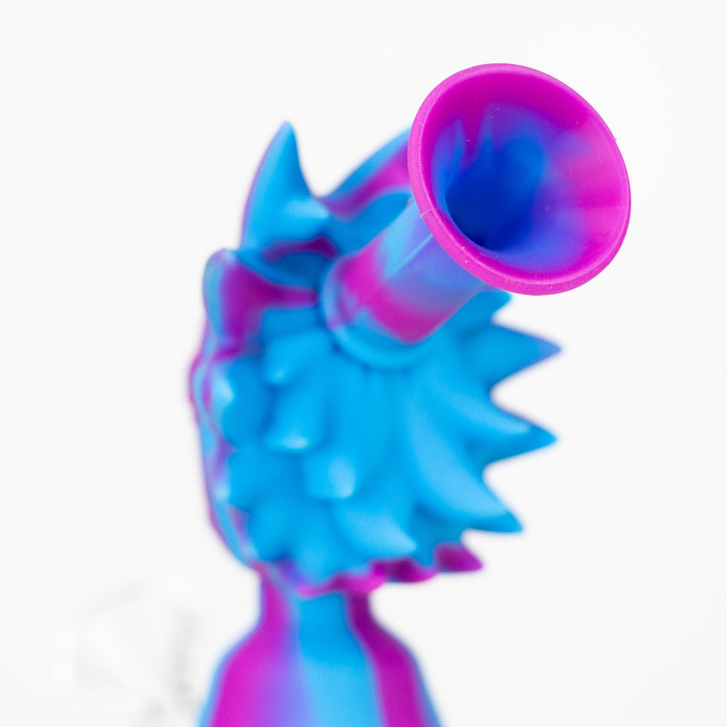 7" RM Cartoon multi colored silicone water bong [H119]