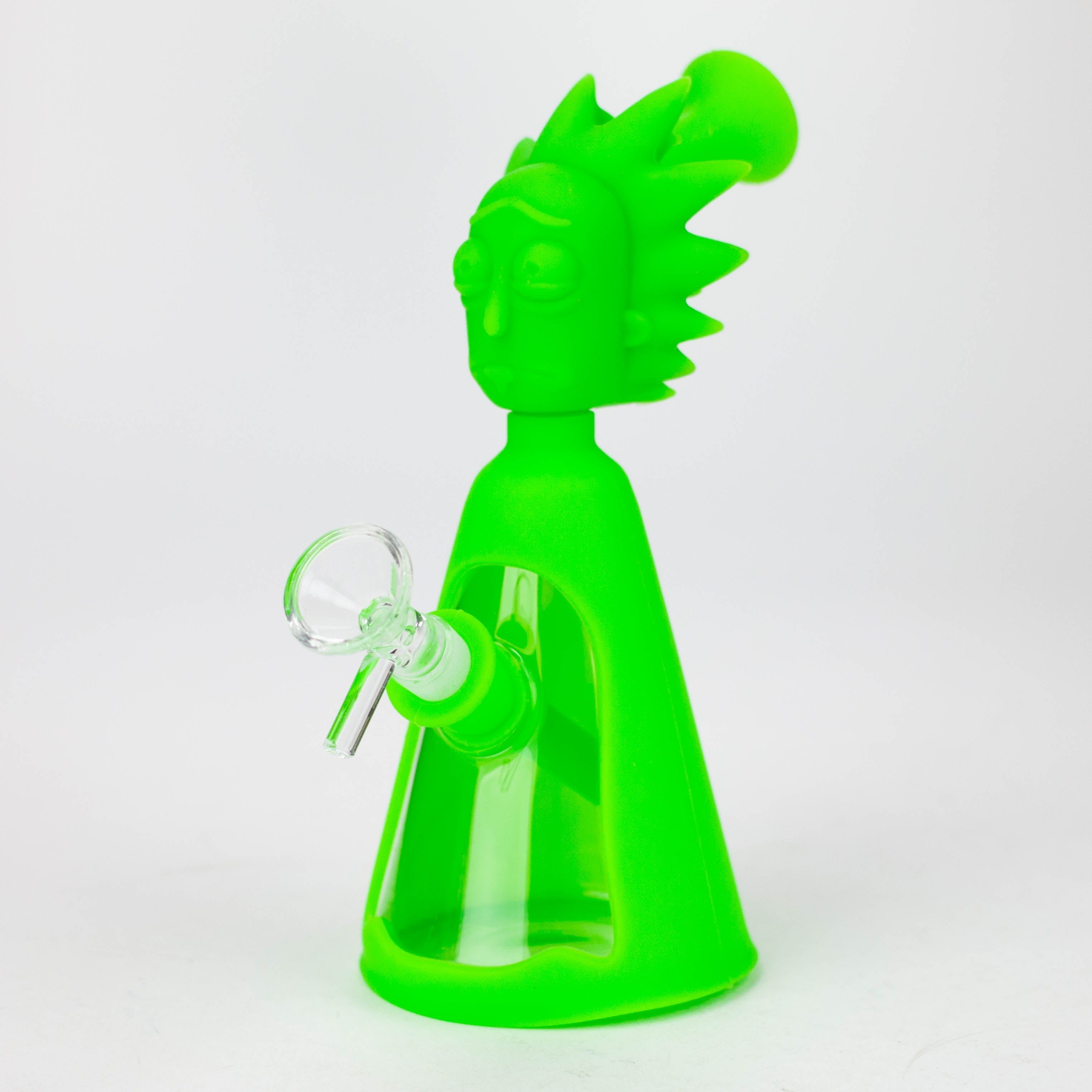 7" RM Cartoon multi colored silicone water bong [H119]