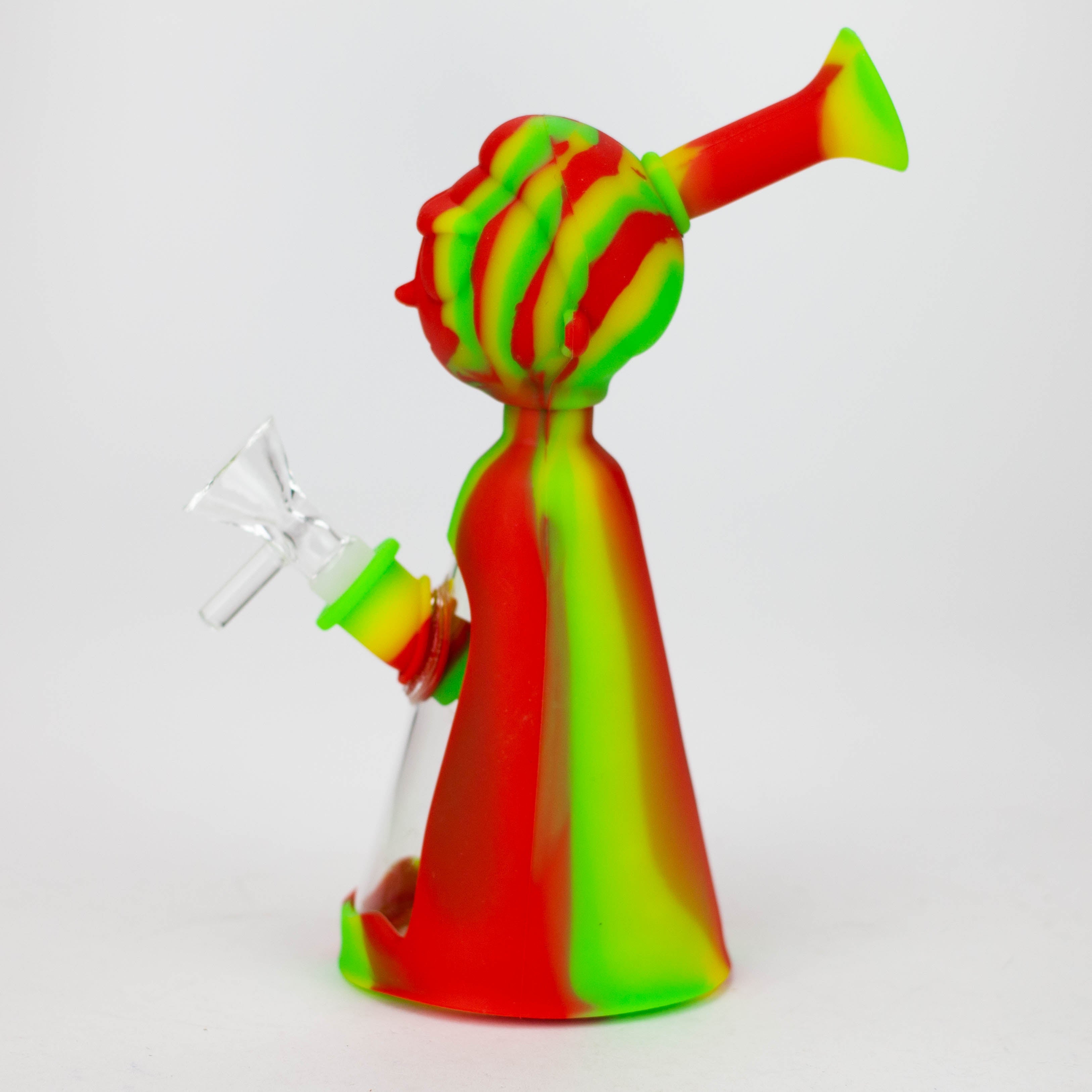7" RM Cartoon multi colored silicone water bong [H120]
