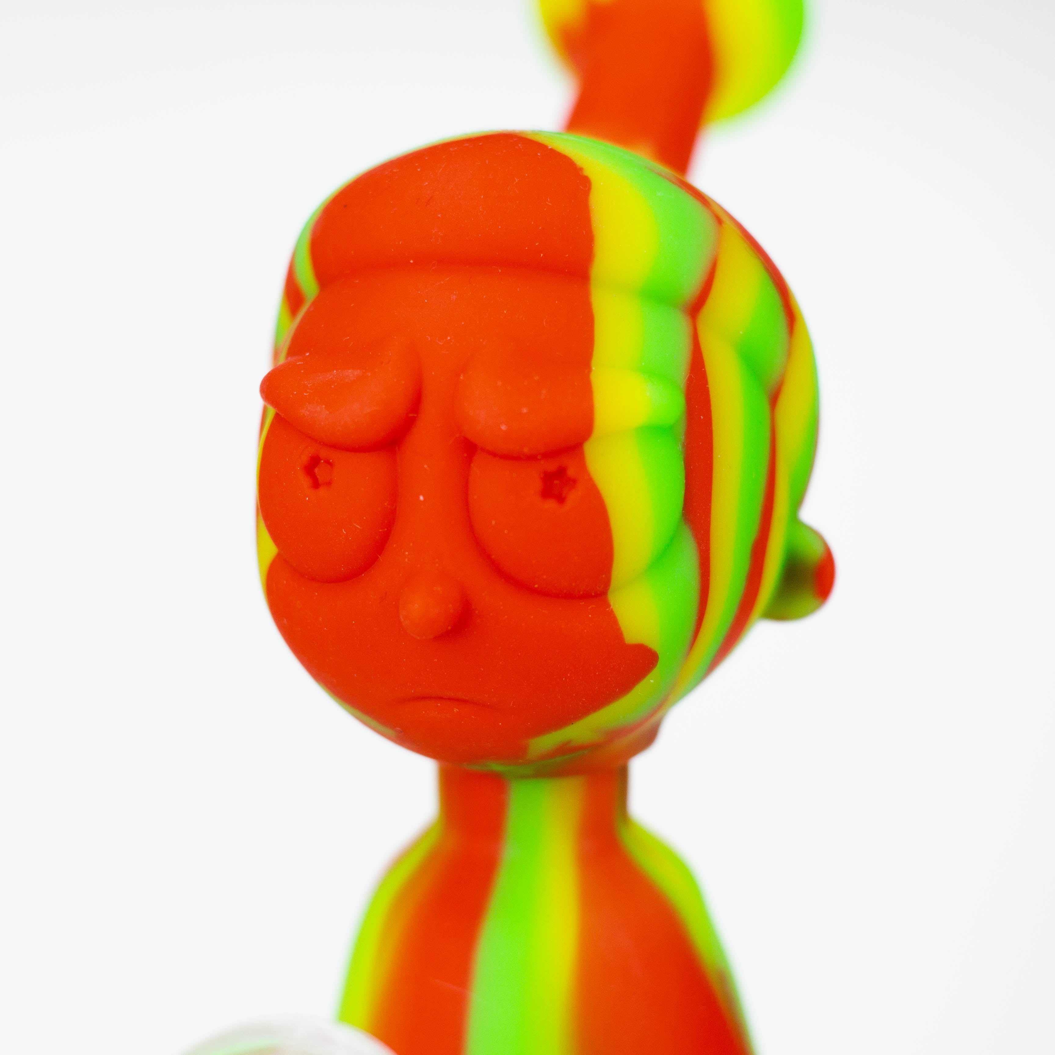 7" RM Cartoon multi colored silicone water bong [H120]