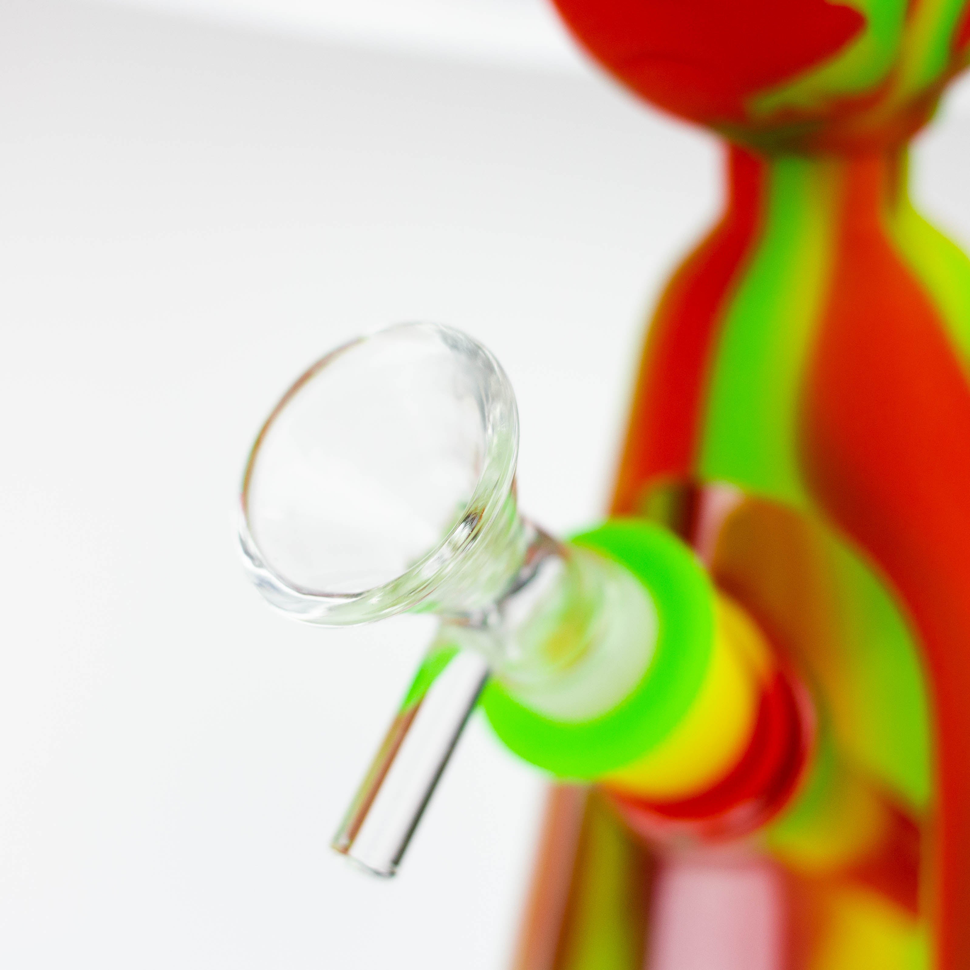 7" RM Cartoon multi colored silicone water bong [H120]